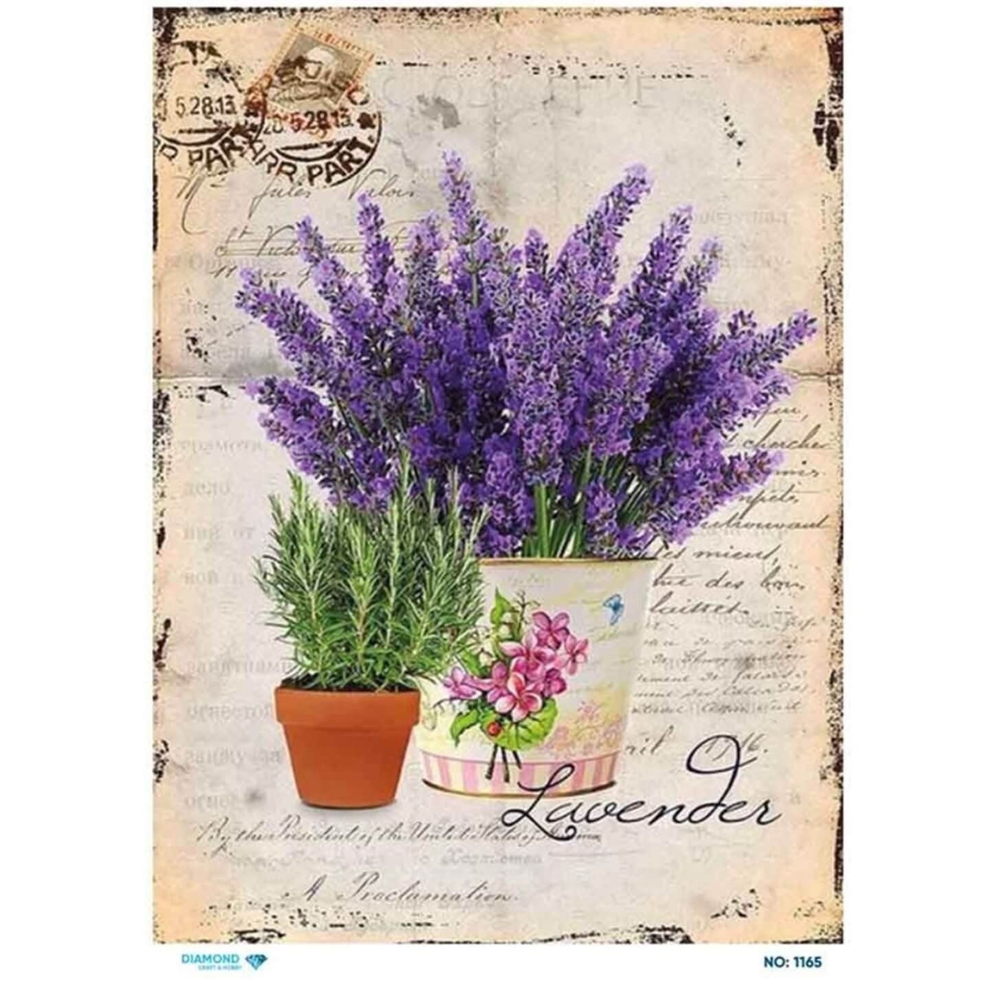 Алмазная рисовая бумага для декупажа 1165