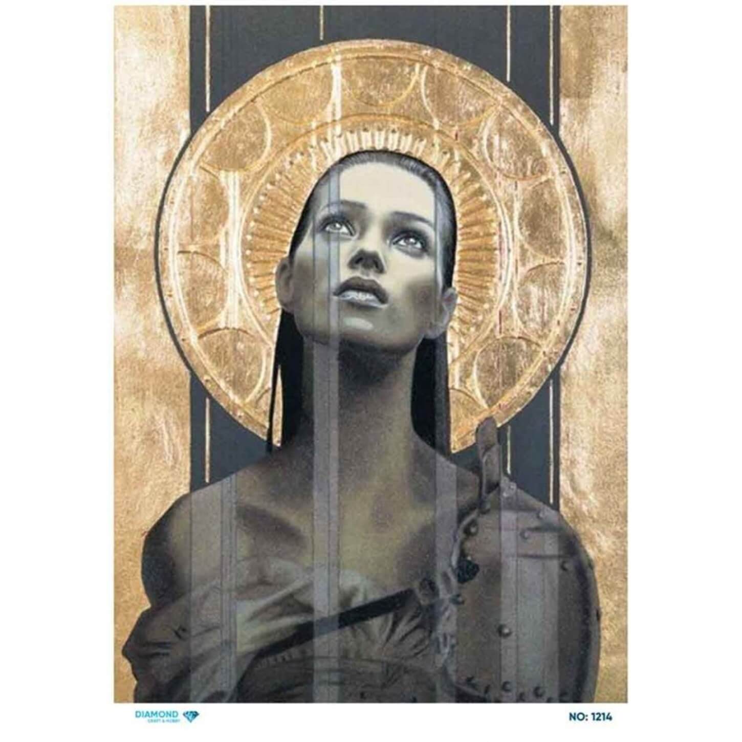 Алмазная рисовая бумага для декупажа 1214