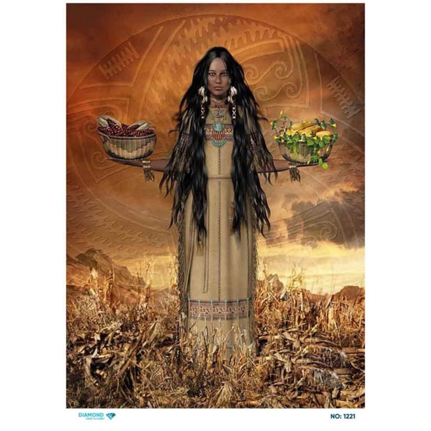 Алмазная рисовая бумага для декупажа 1221