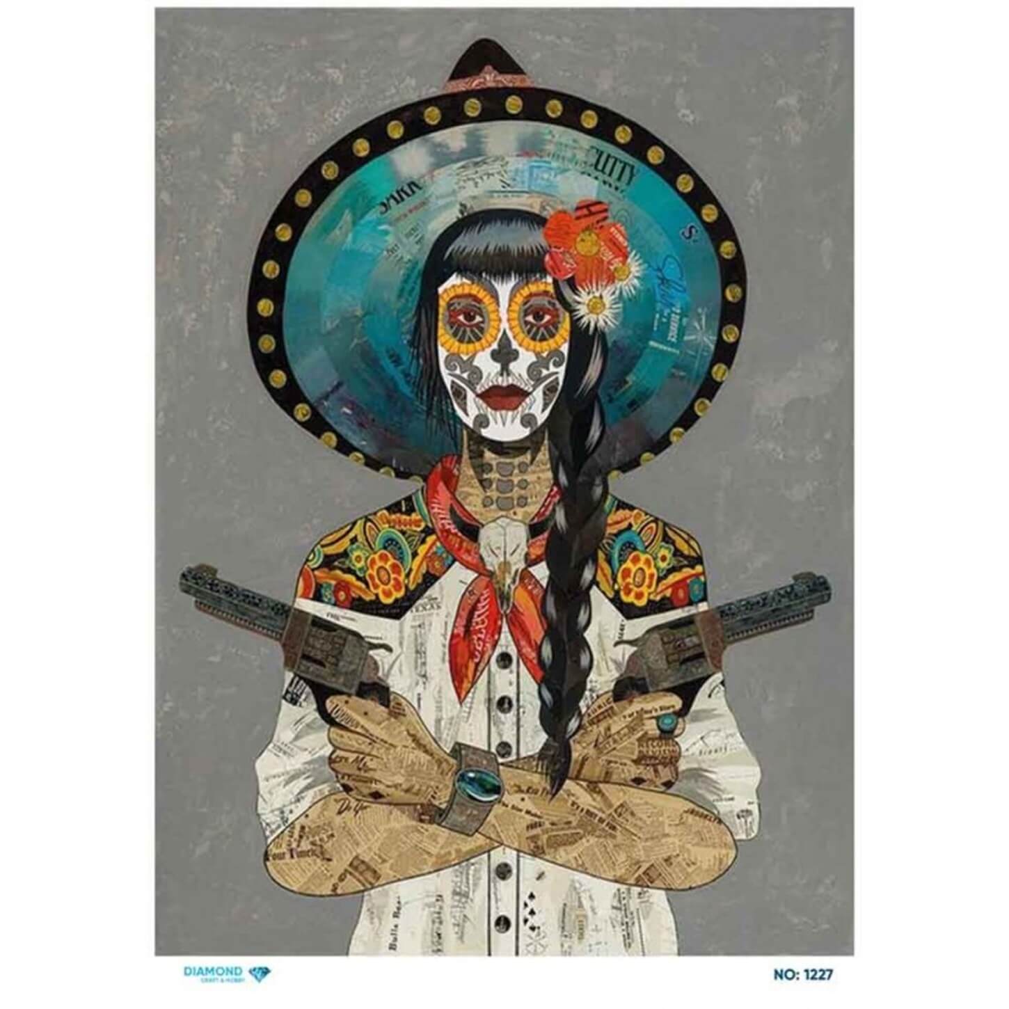 Алмазная рисовая бумага для декупажа 1227