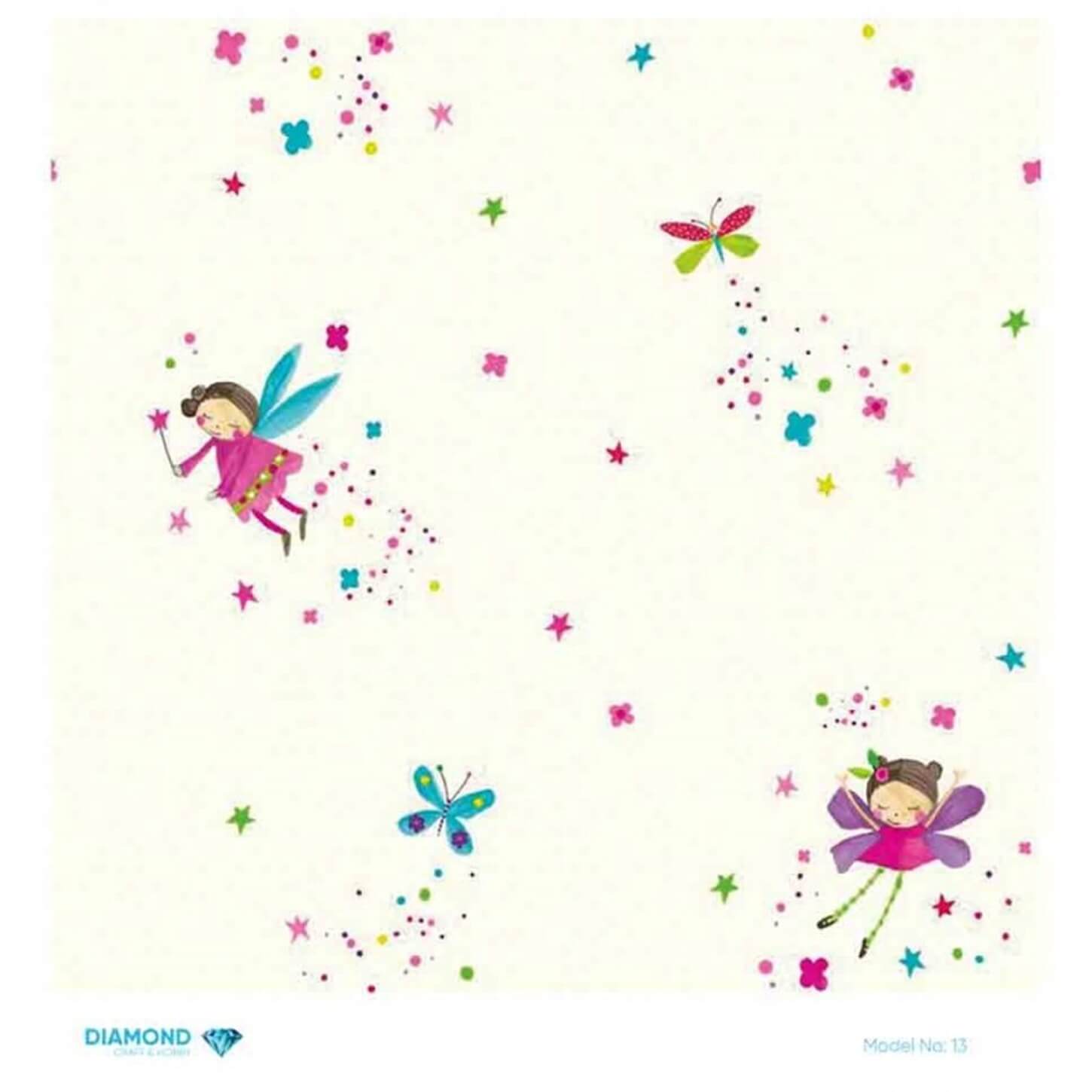 Декупаж рисовой бумагой с ромбами 13