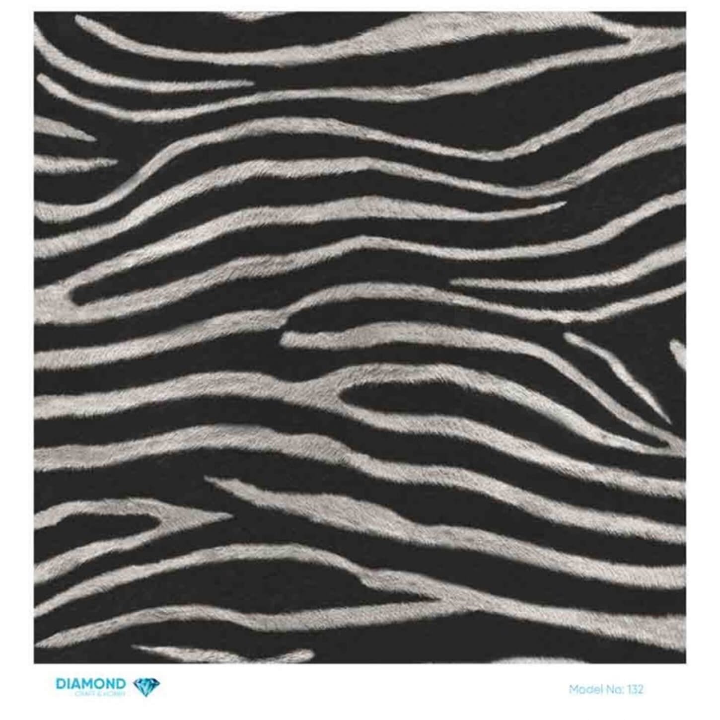 Декупаж рисовой бумагой с ромбами 132