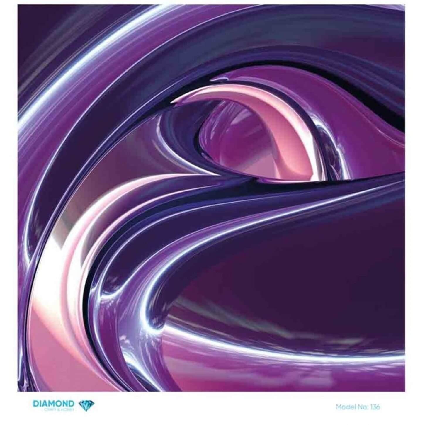 Декупаж рисовой бумагой с ромбиками 136