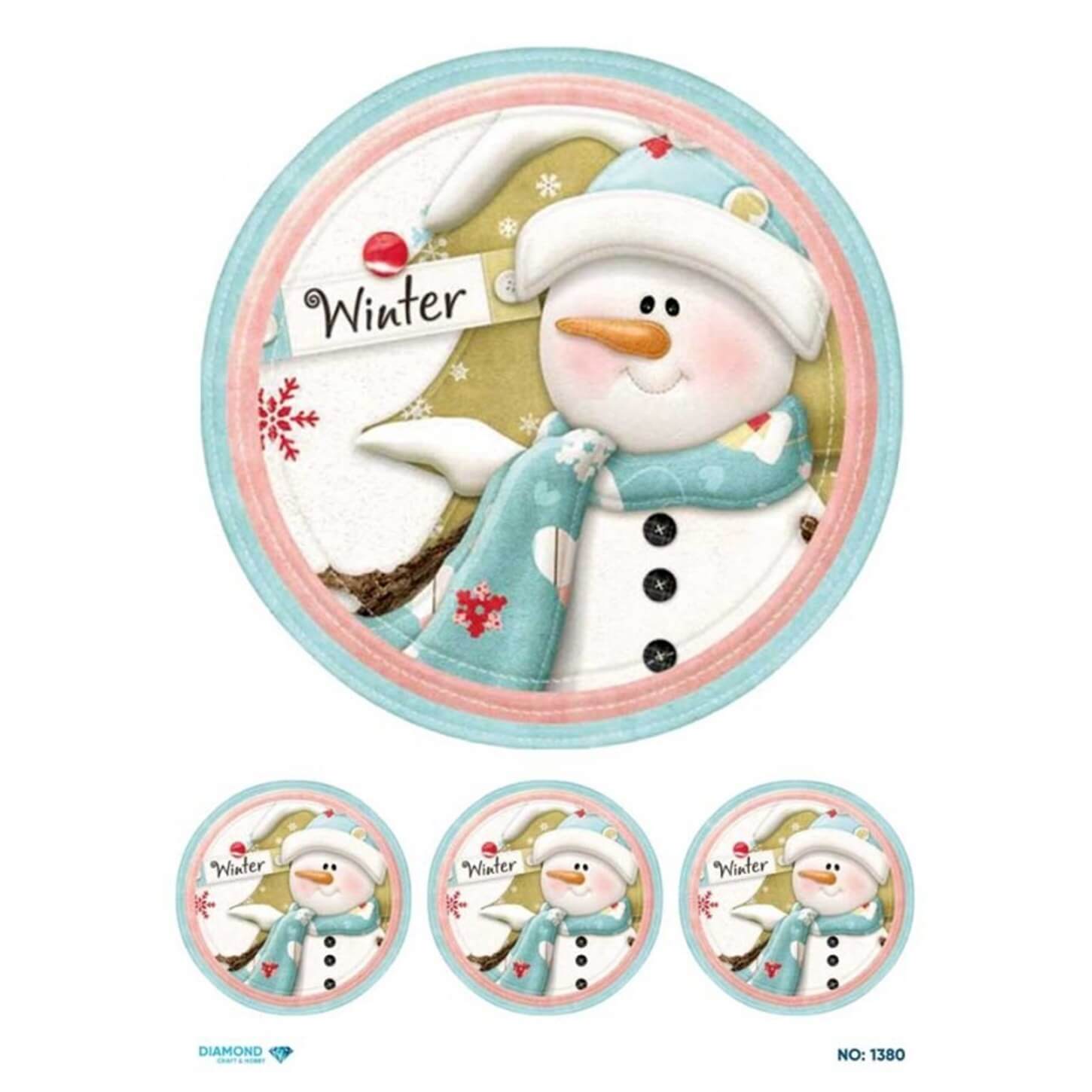 Алмазная рисовая бумага для декупажа 1380