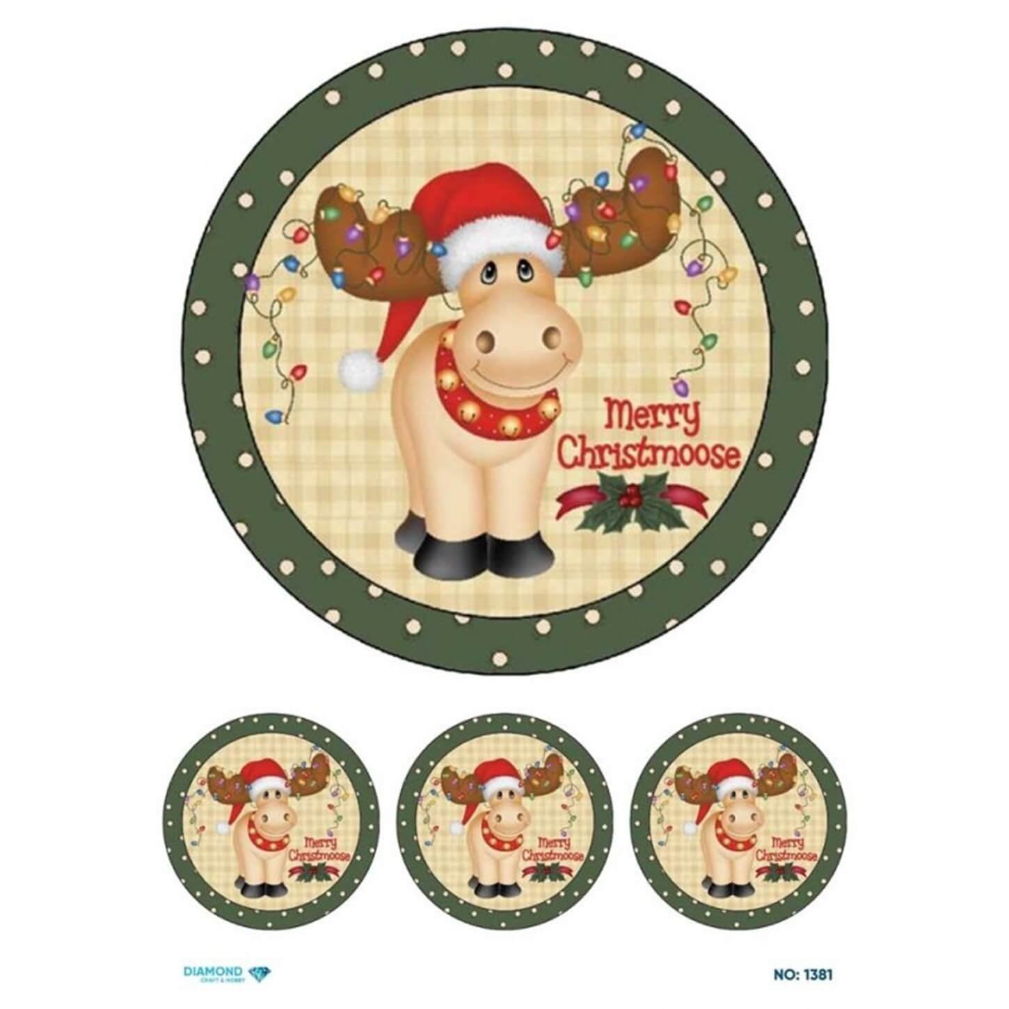 Декупаж рисовой бумагой с бриллиантами 1381