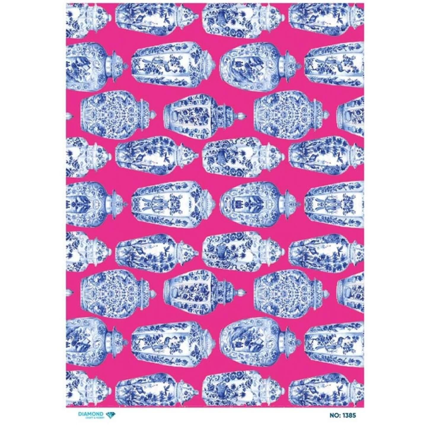 Алмазная рисовая бумага для декупажа 1385