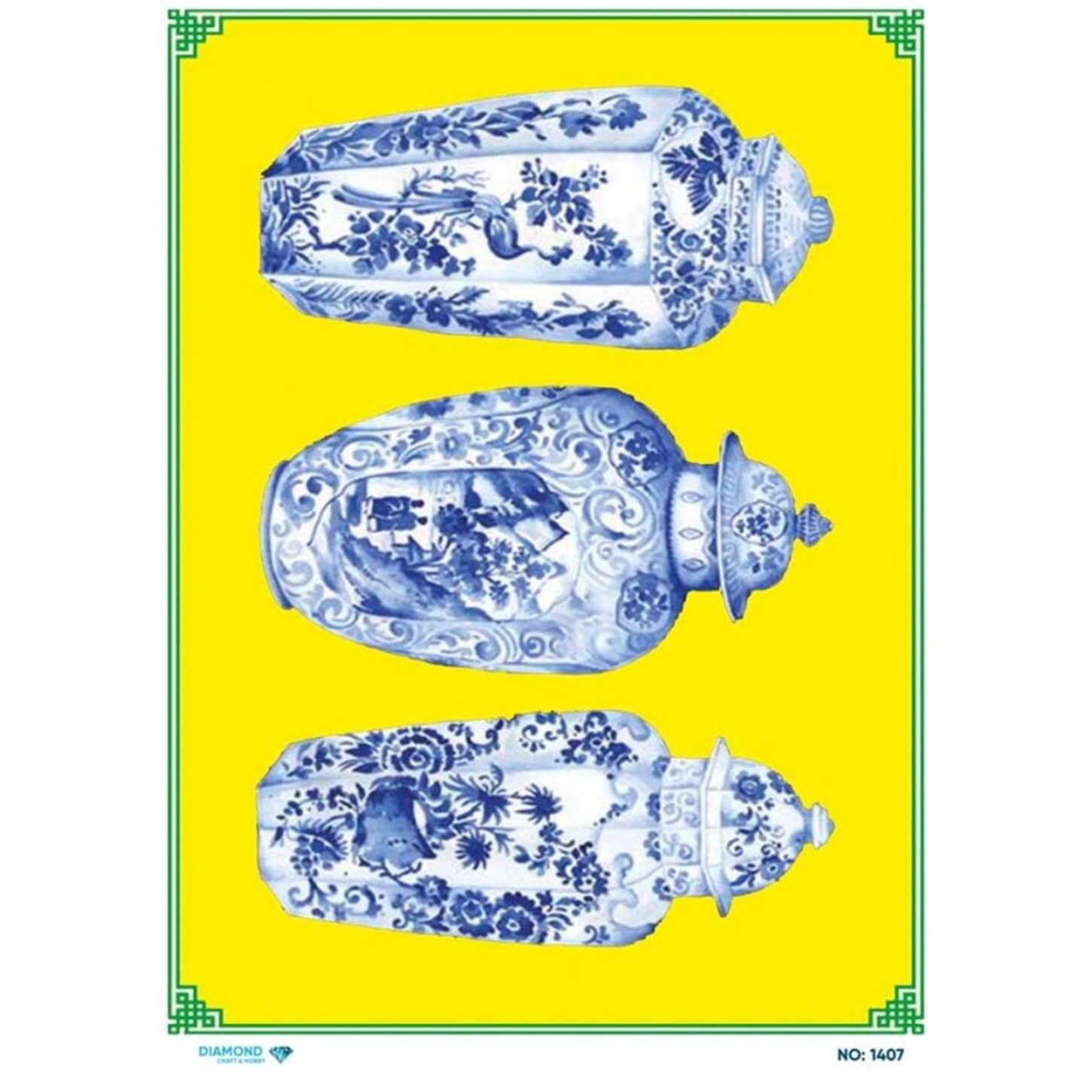 Алмазная рисовая бумага для декупажа 1407