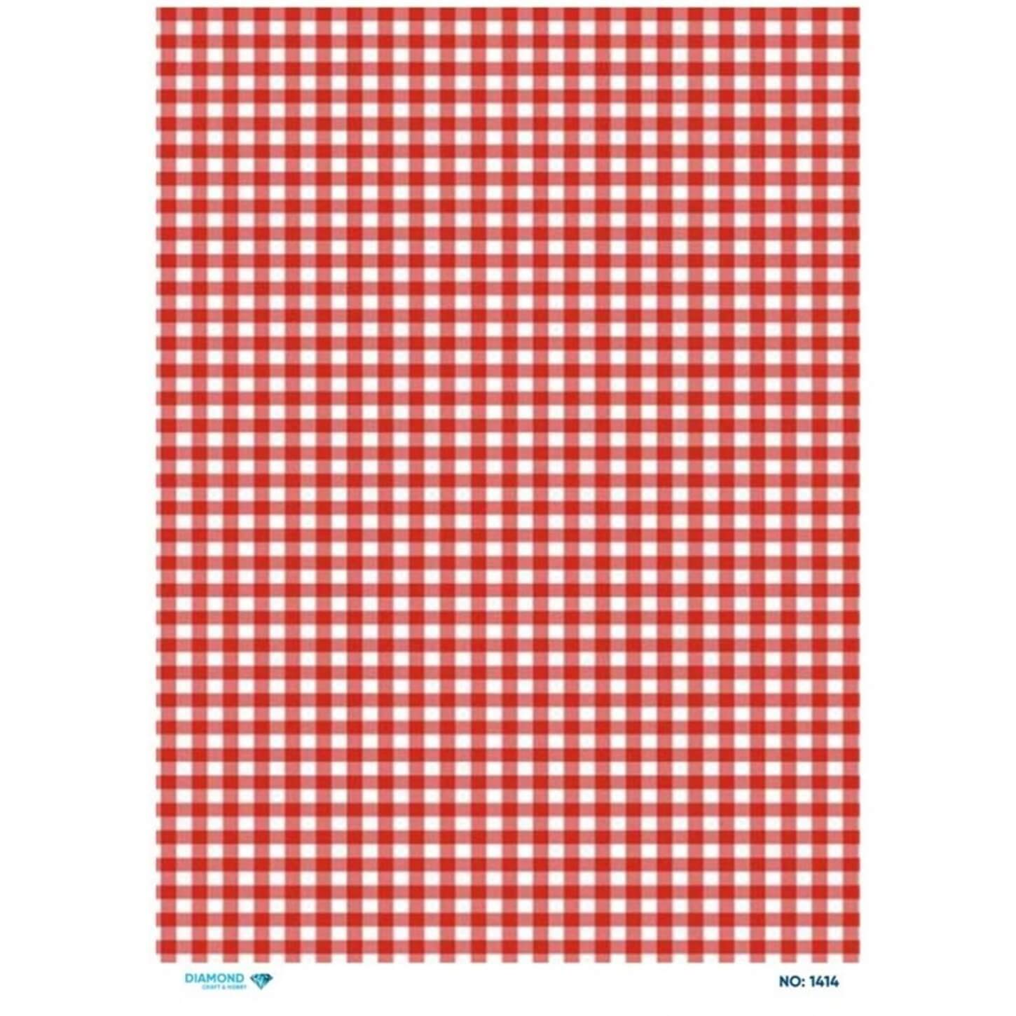 Алмазная рисовая бумага для декупажа 1414