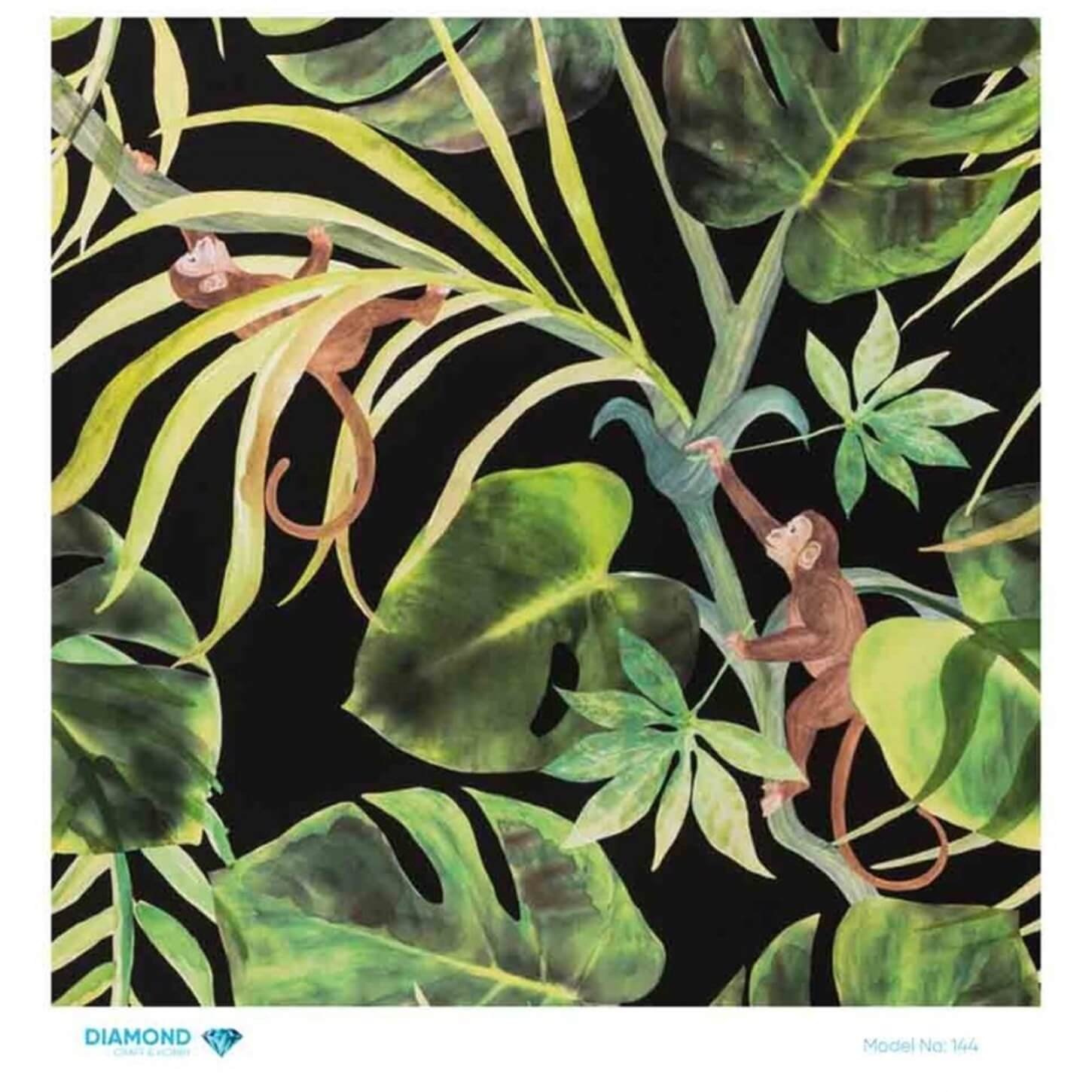 Декупаж рисовой бумагой с ромбами 144