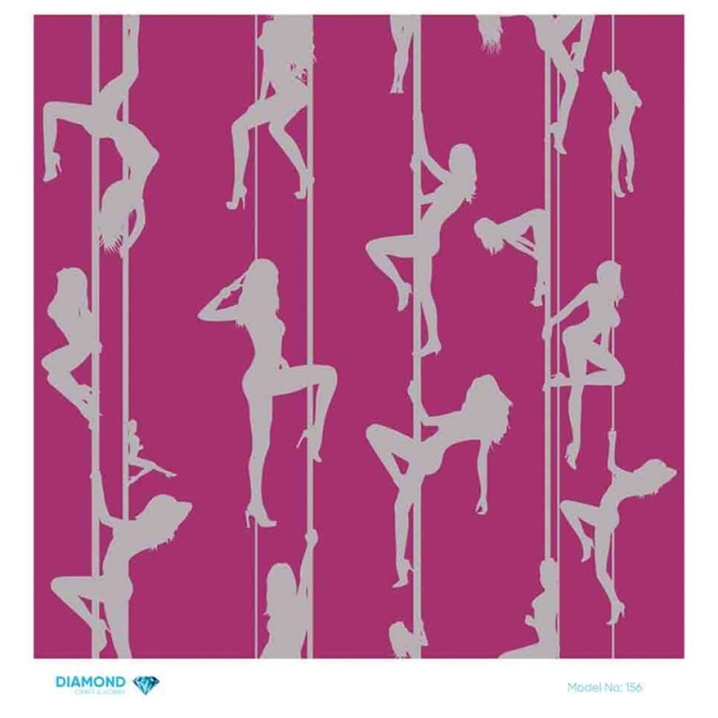 Декупаж рисовой бумагой с ромбами 156