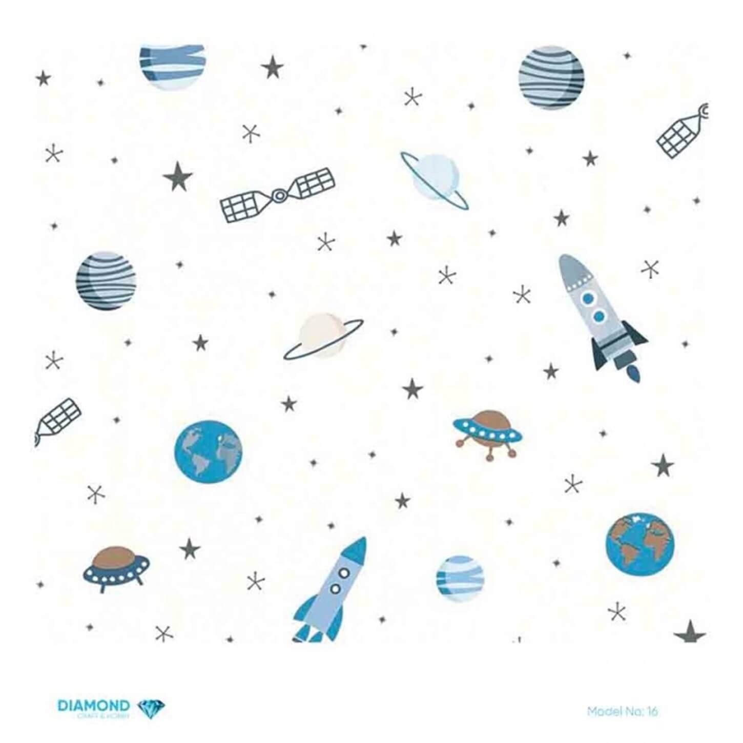 ديكوباج ورق الأرز الماسي 16