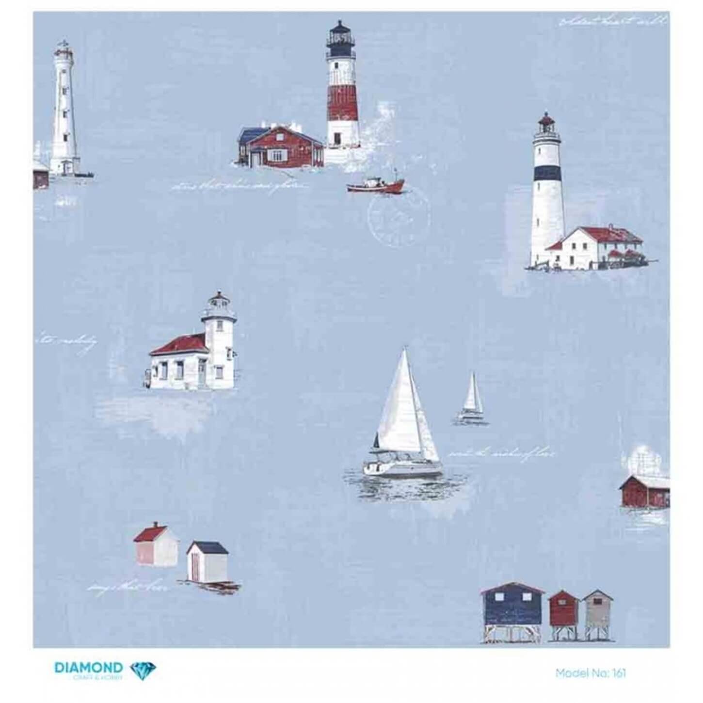 Декупаж рисовой бумагой с ромбами 161