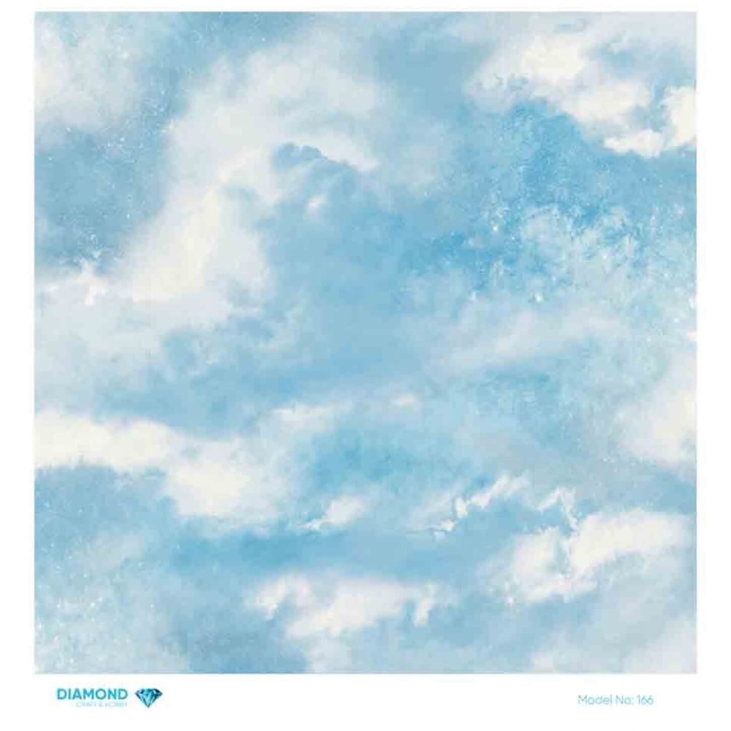 Декупаж рисовой бумагой ромбовидной формы 166