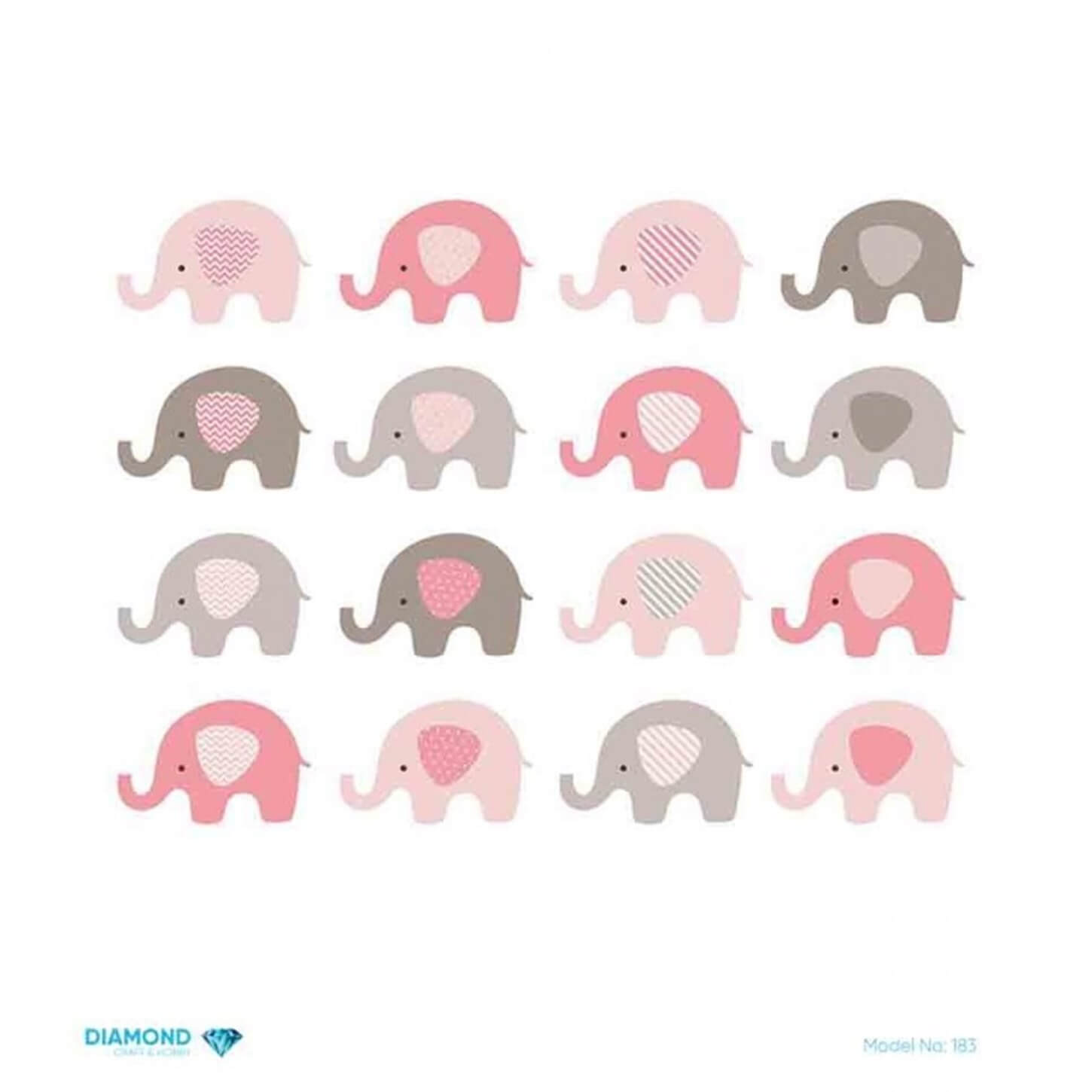 Декупаж рисовой бумагой с ромбами 183