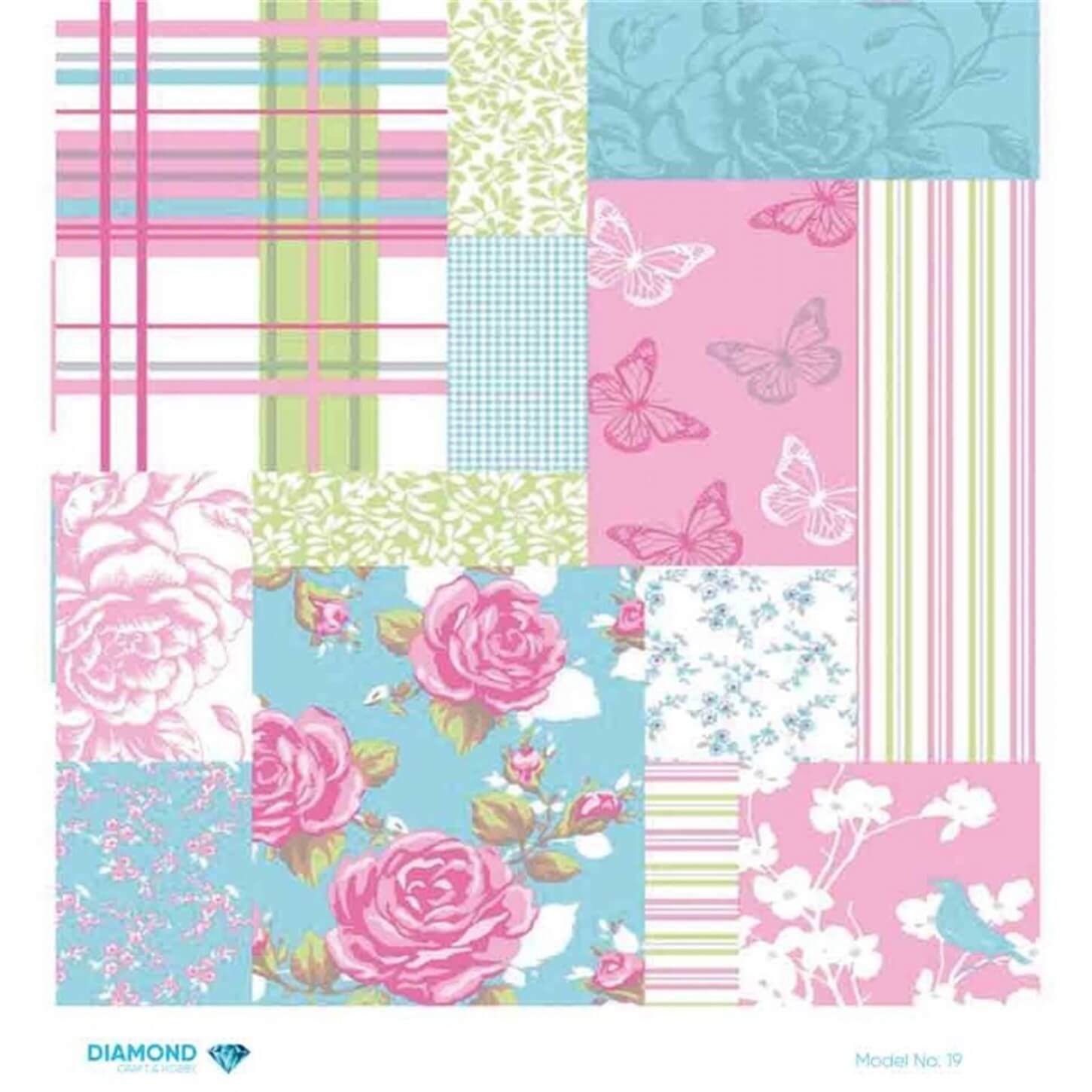 ديكوباج ورق الأرز الماسي 19