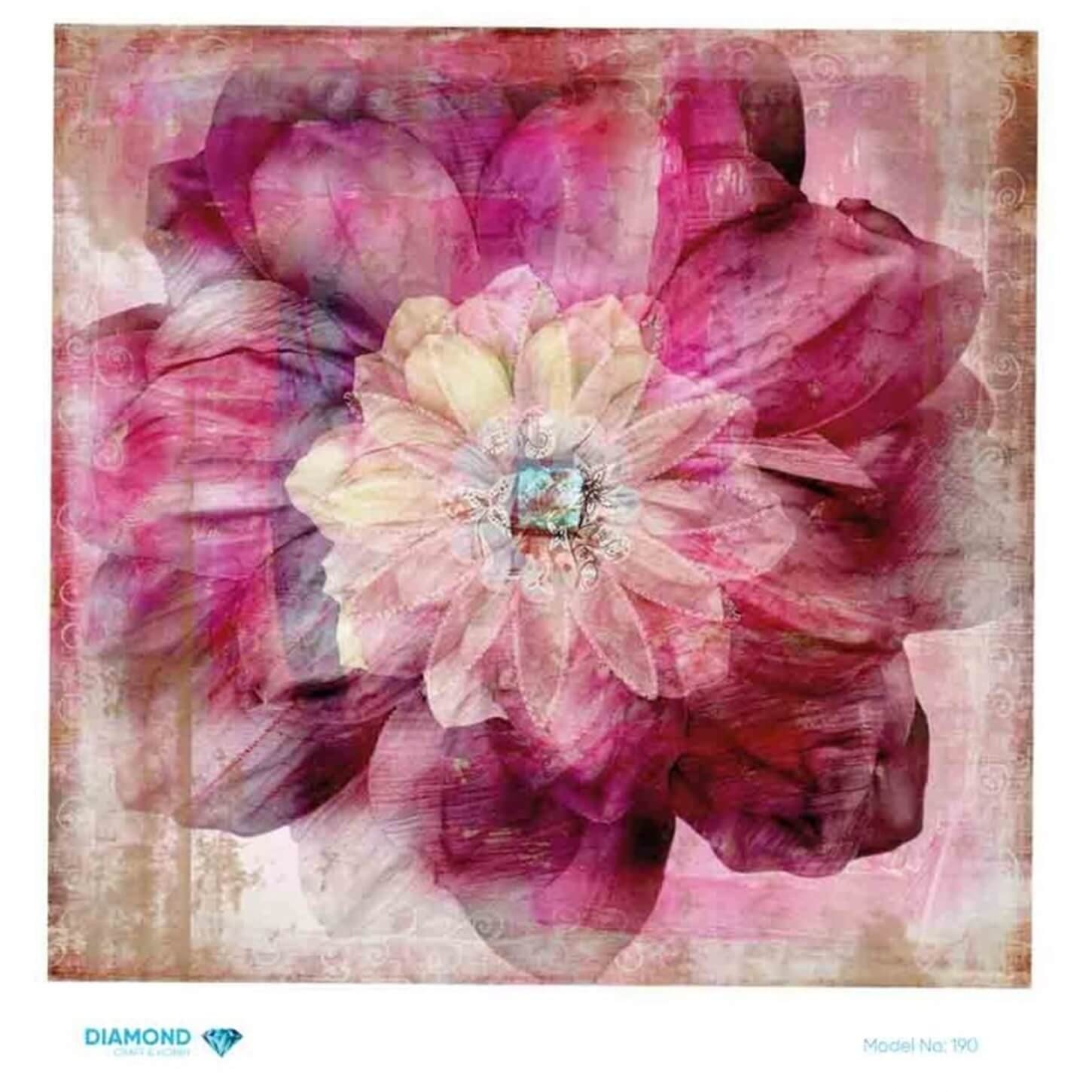 Декупаж рисовой бумагой с бриллиантами 190