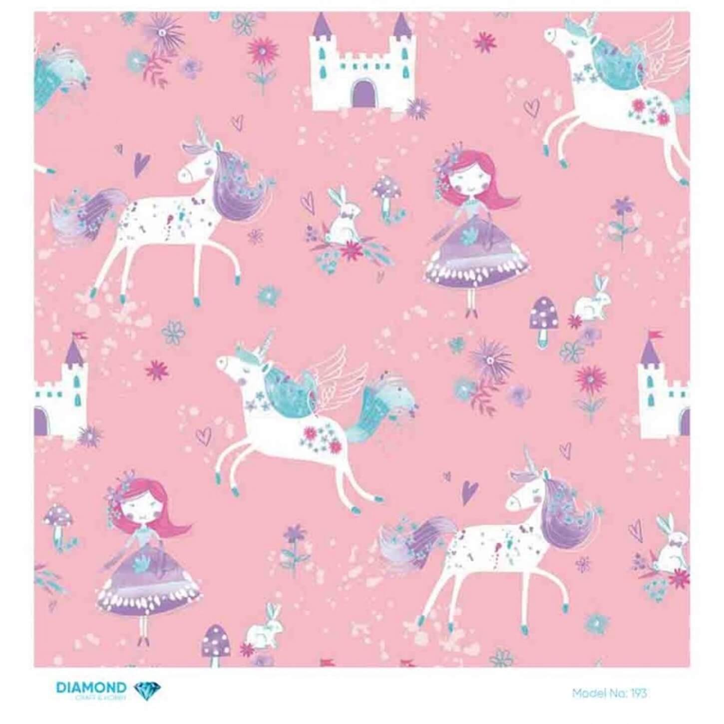 Декупаж рисовой бумагой с ромбиками 193