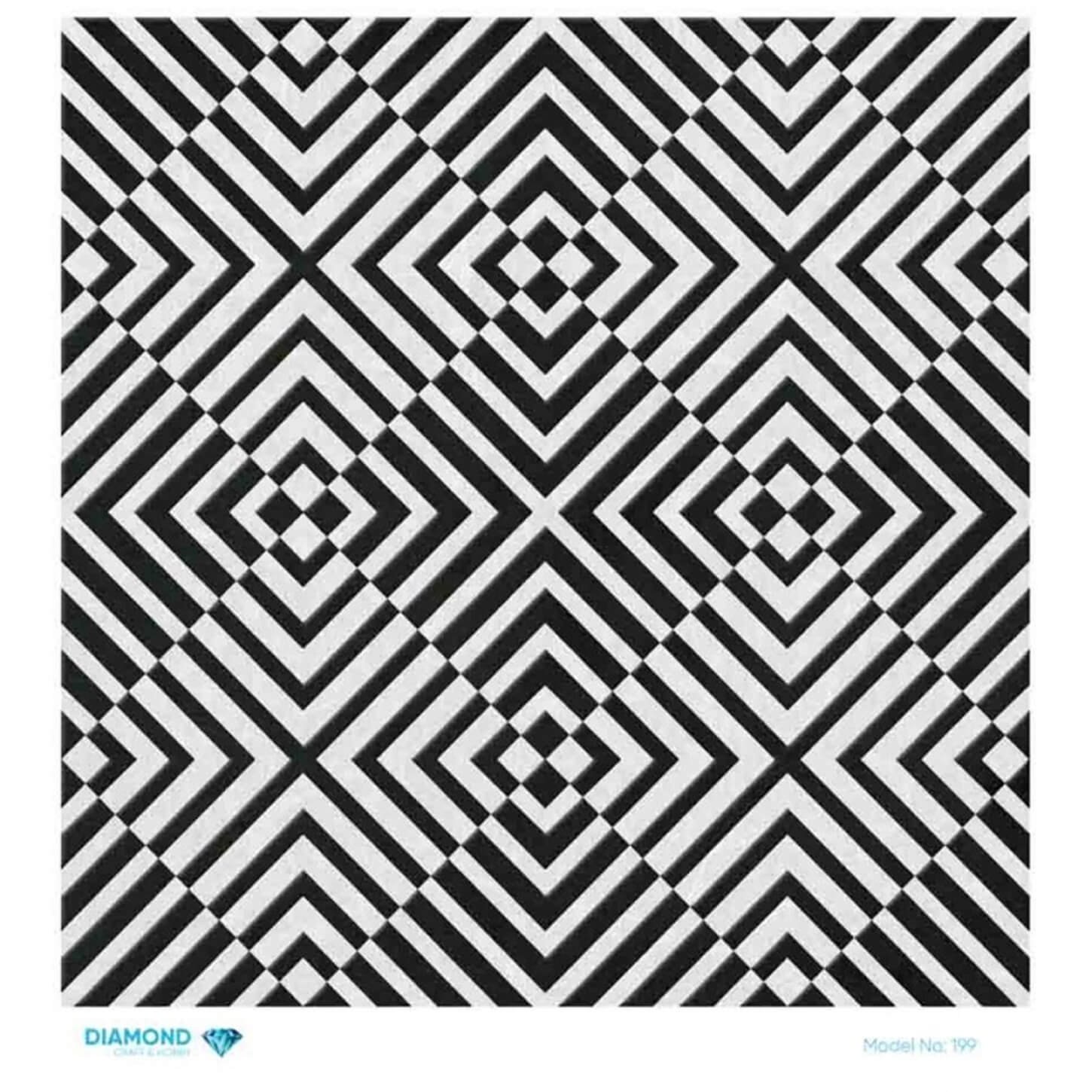 Декупаж рисовой бумагой ромбовидной формы 199