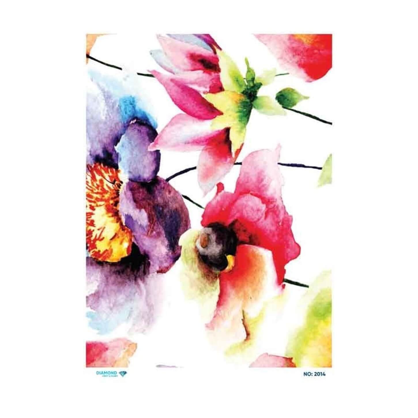 ديكوباج ورق الأرز الماسي 2014