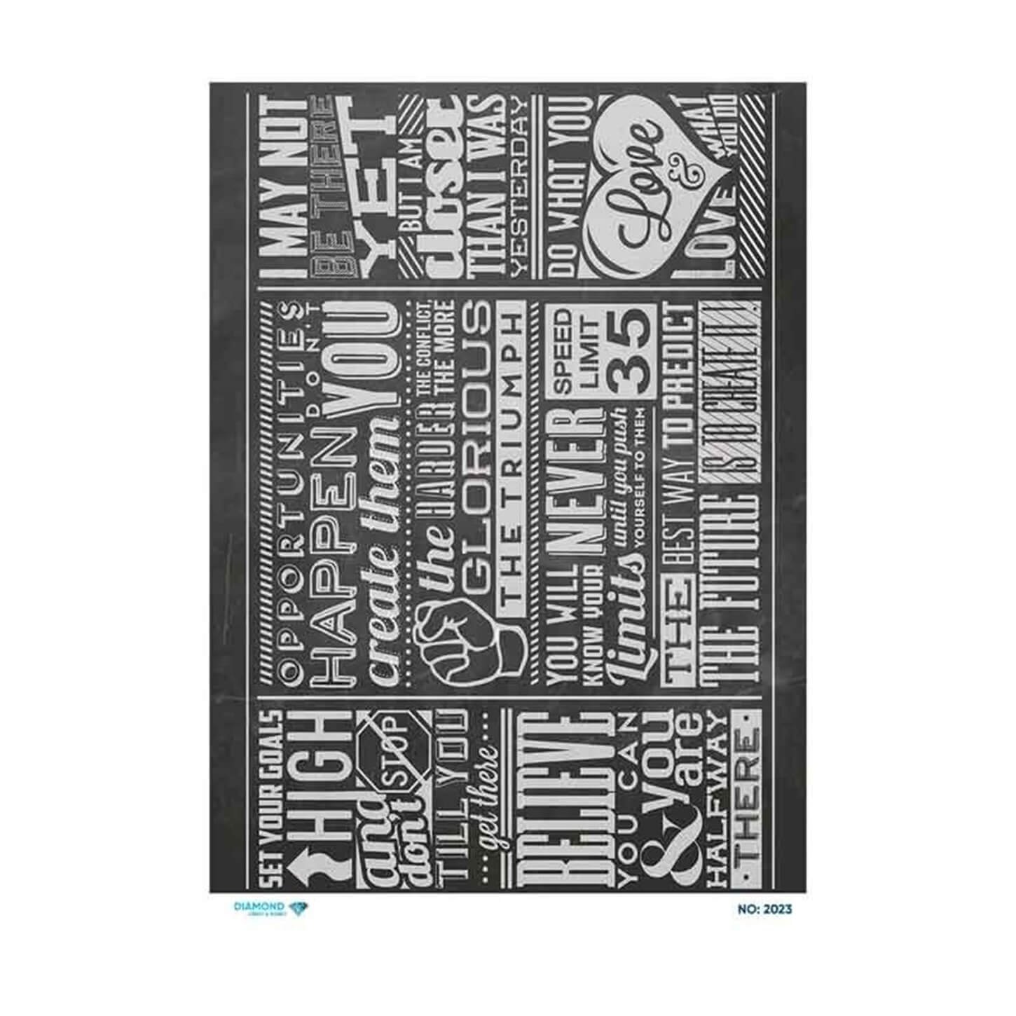 ديكوباج ورق الأرز الماسي 2023