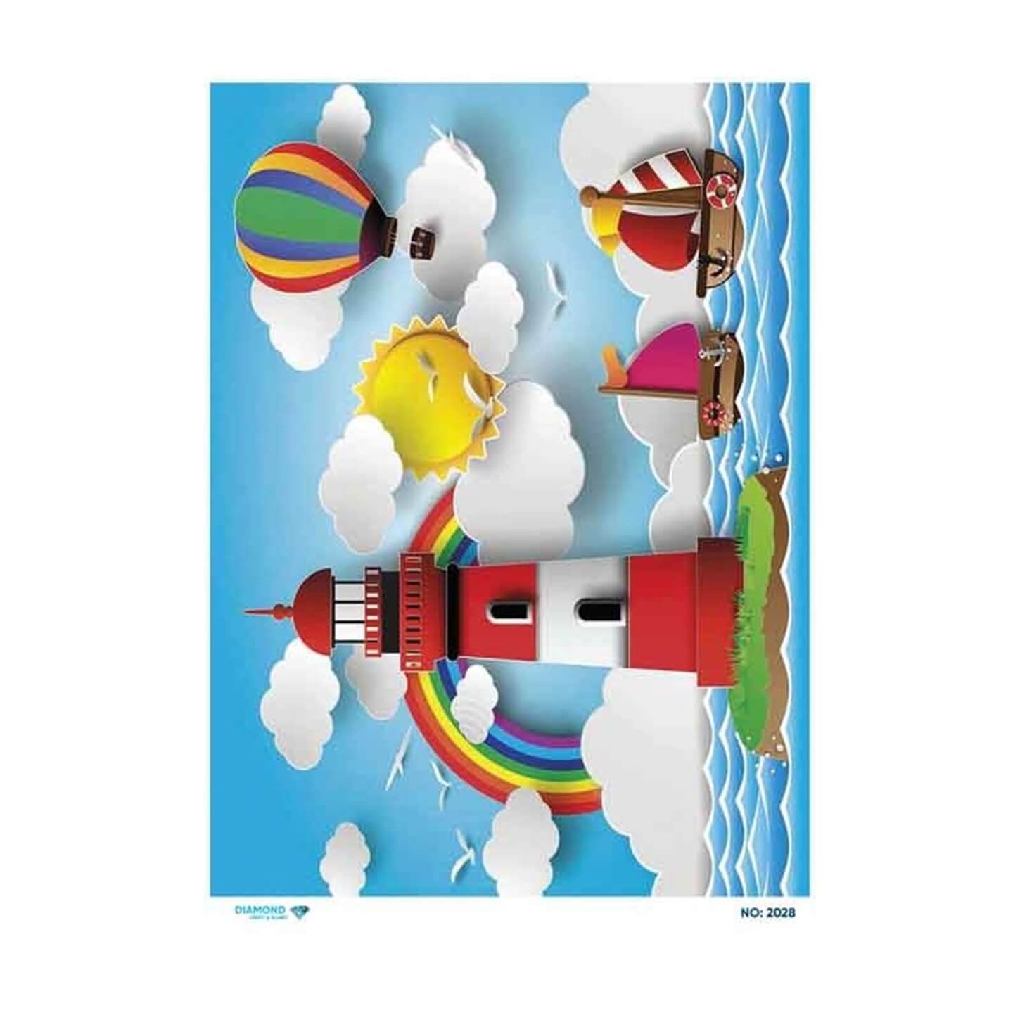 ديكوباج ورق الأرز الماسي 2028