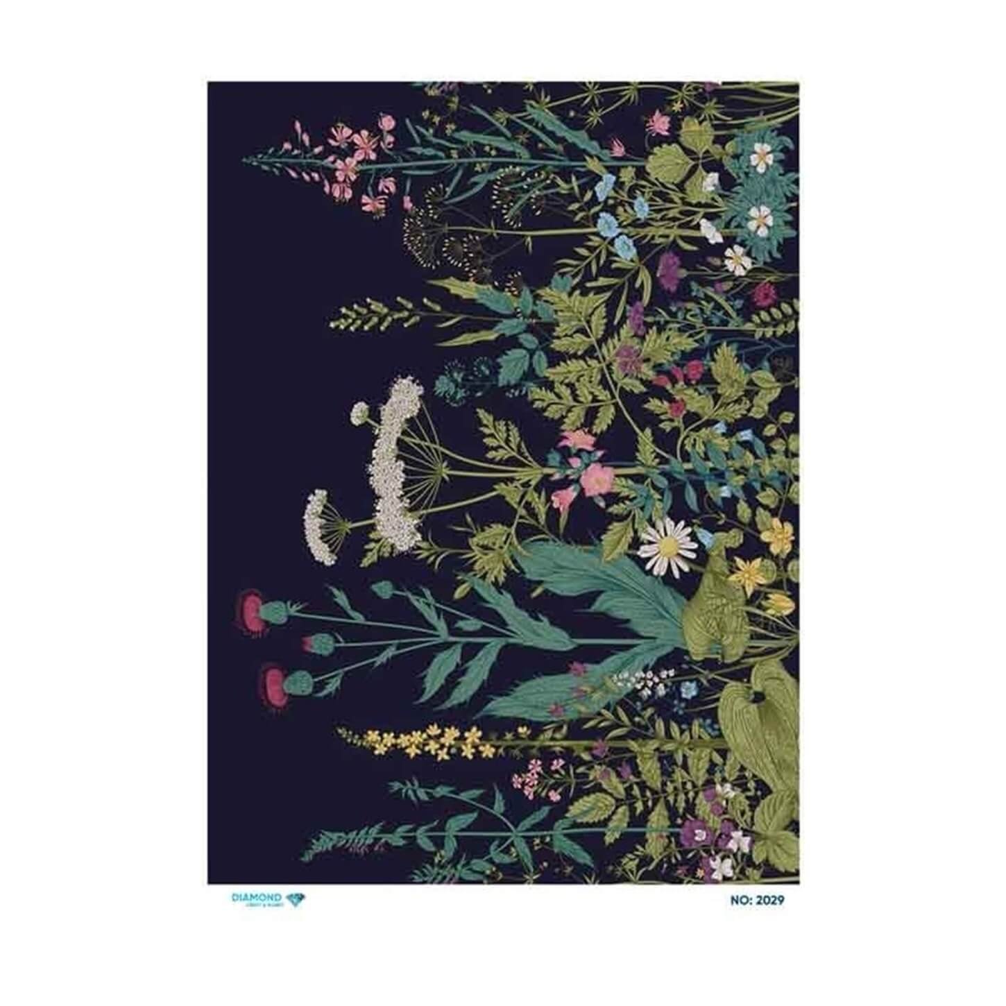 ديكوباج ورق الأرز الماسي 2029