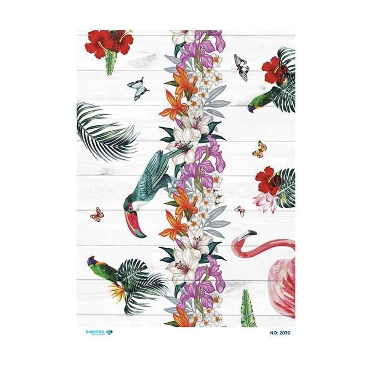 ديكوباج ورق الأرز الماسي 2030