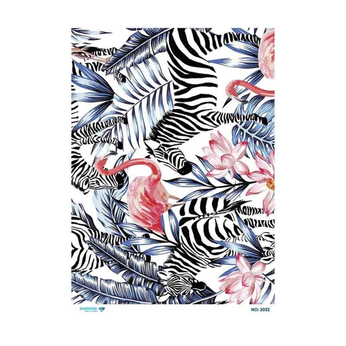 ديكوباج ورق الأرز الماسي 2032