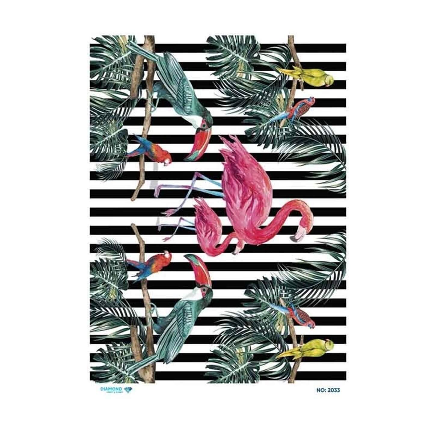 ديكوباج ورق الأرز الماسي 2033