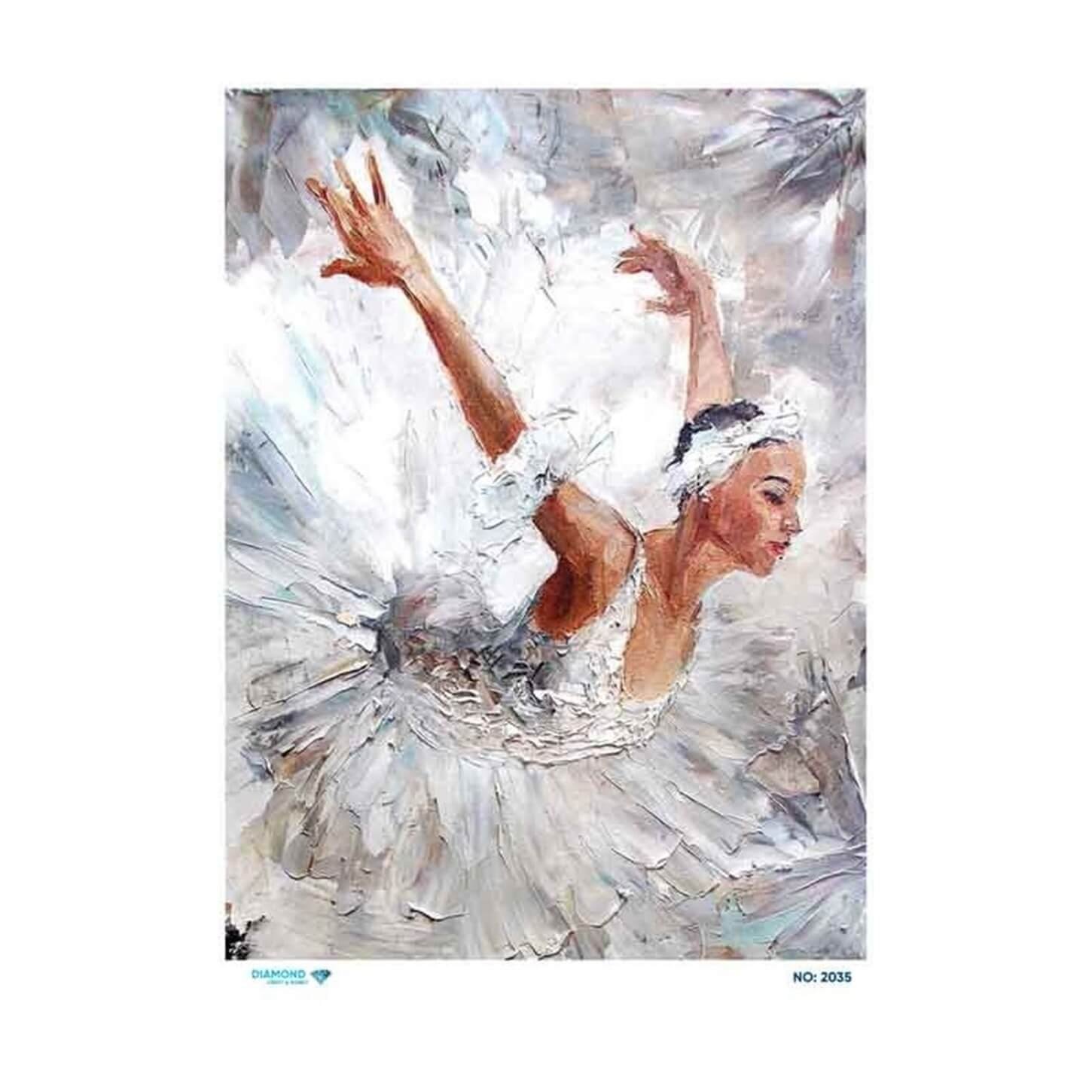 ديكوباج ورق الأرز الماسي 2035