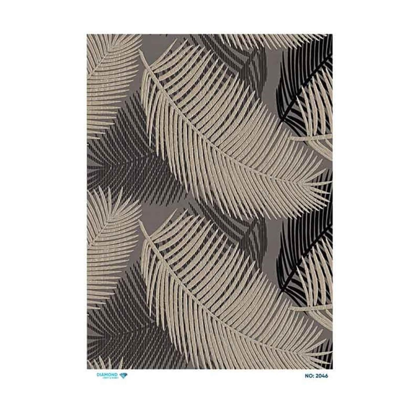 ديكوباج ورق الأرز الماسي 2046