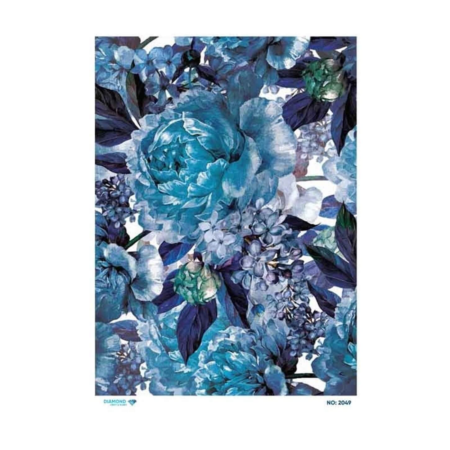 ديكوباج ورق الأرز الماسي 2049