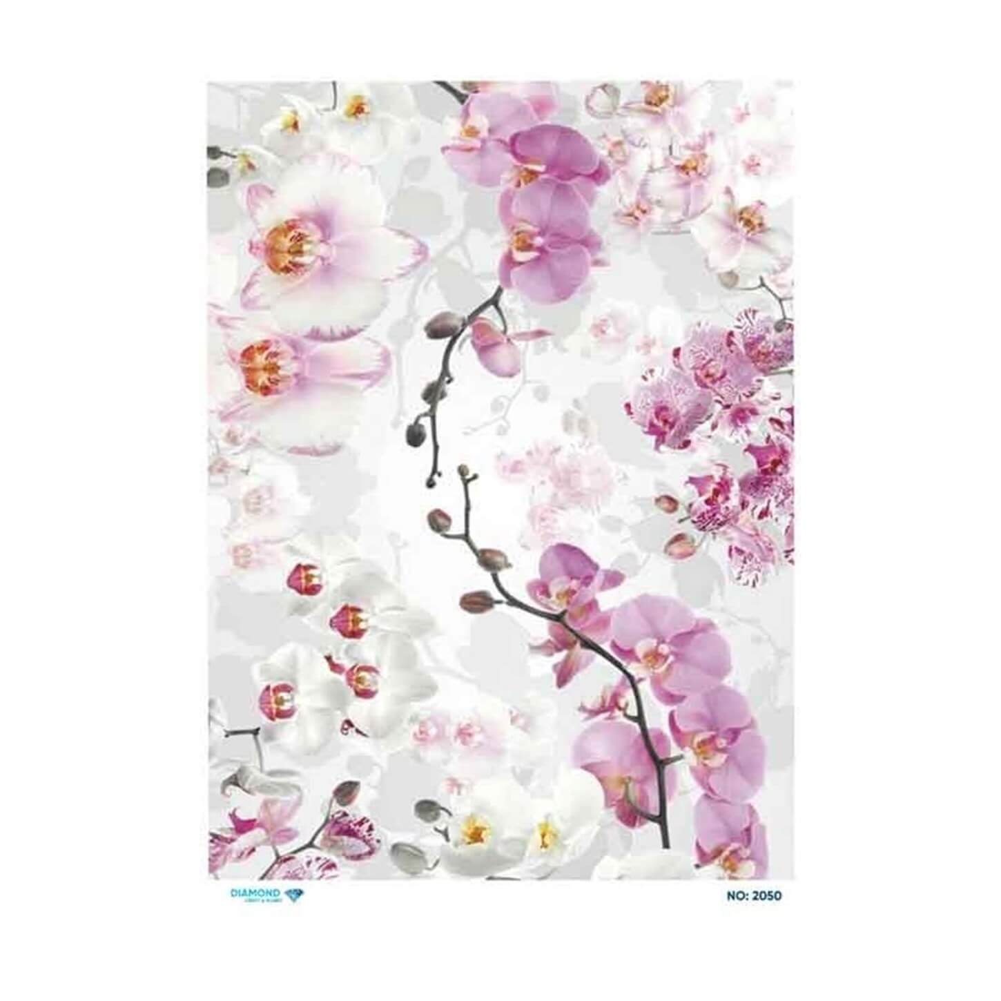 ديكوباج ورق الأرز الماسي 2050