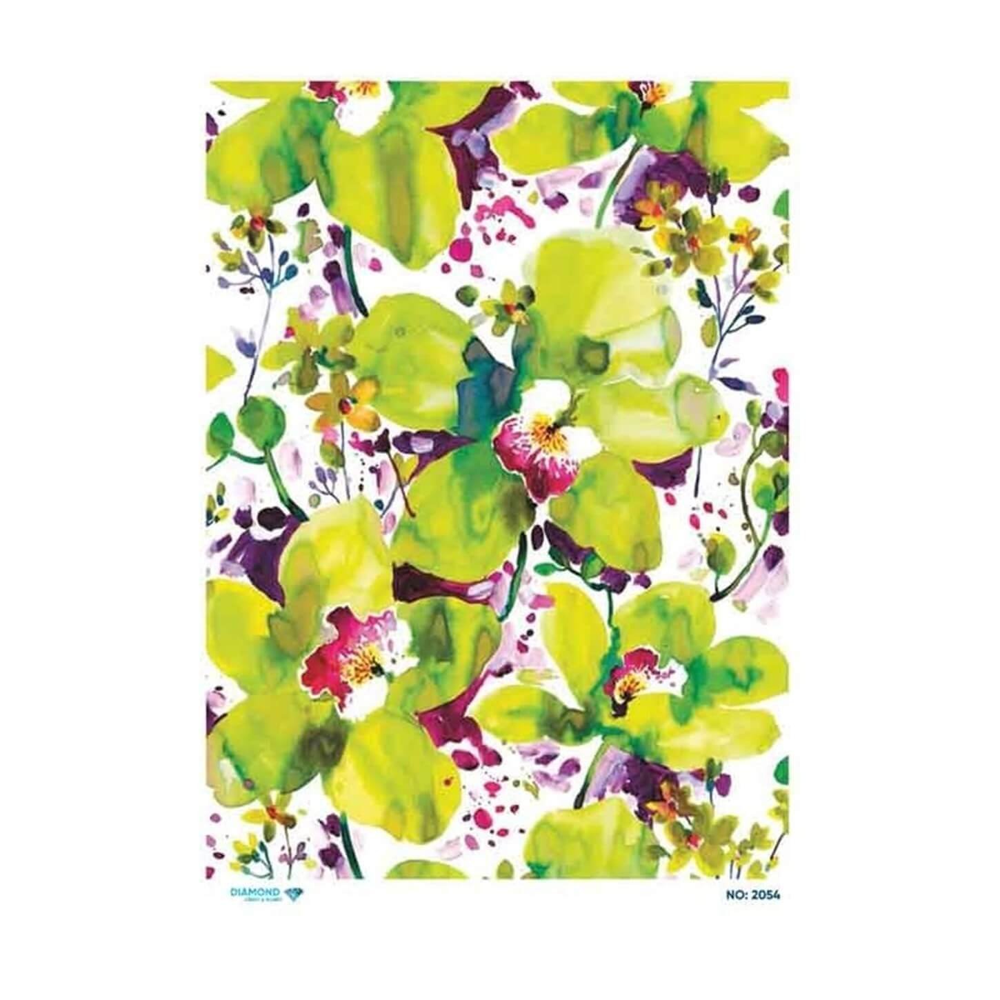 ديكوباج ورق الأرز الماسي 2054