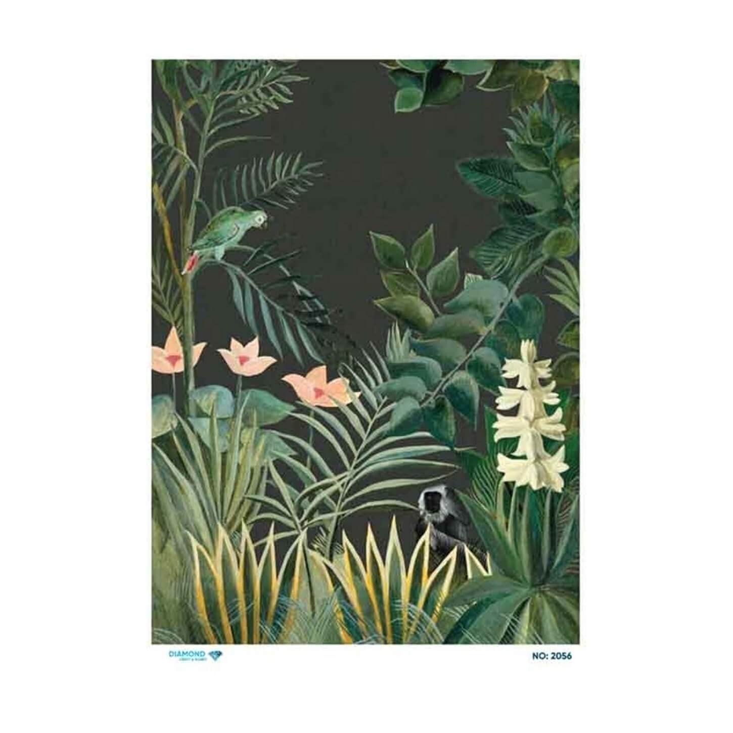 ديكوباج ورق الأرز الماسي 2056