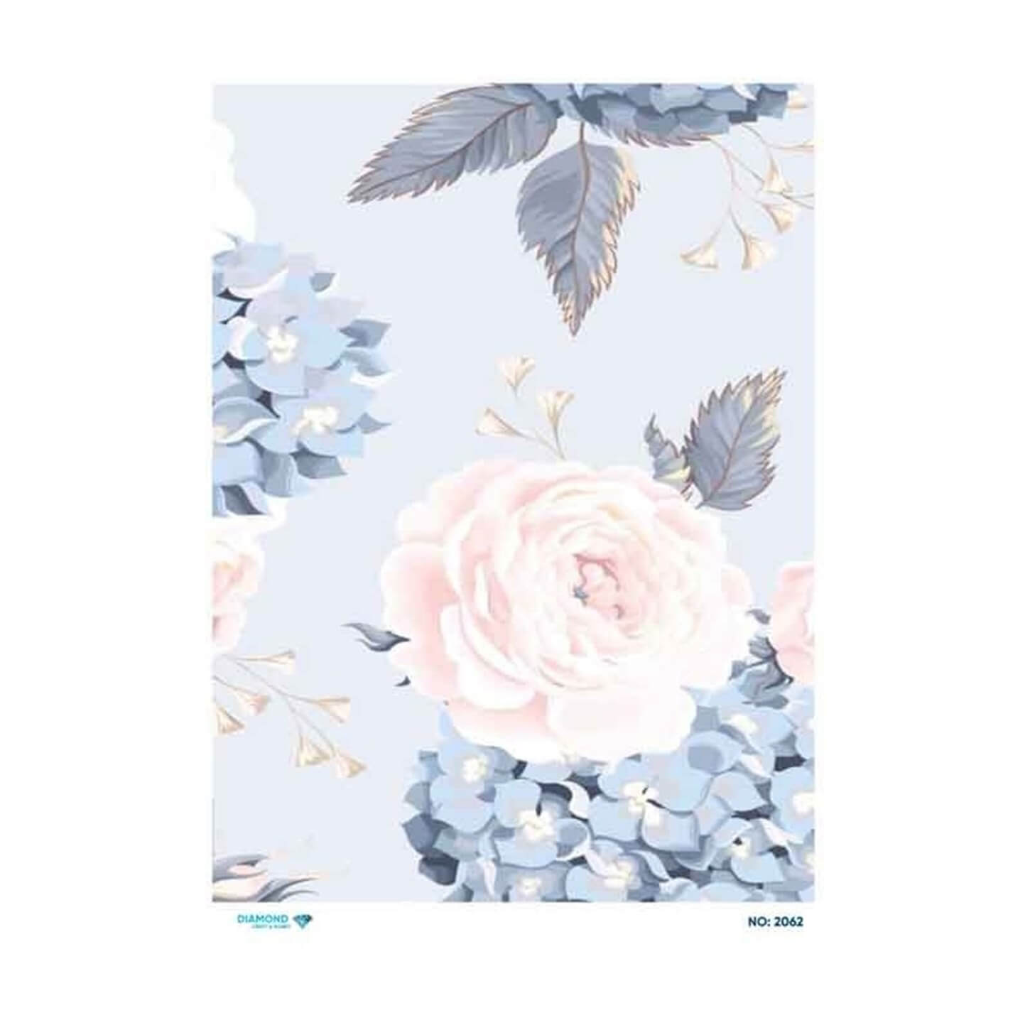 ديكوباج ورق الأرز الماسي 2062