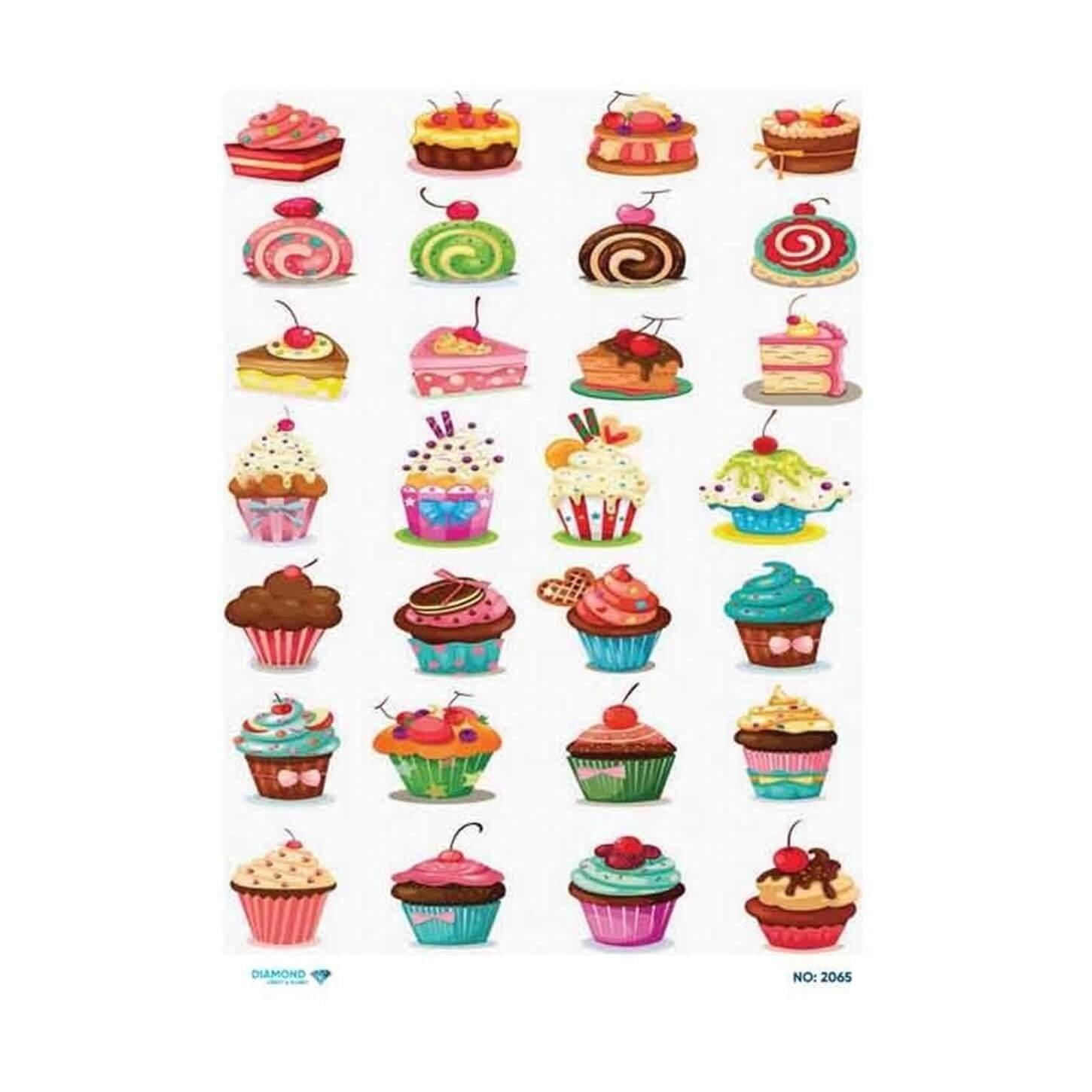 ديكوباج ورق الأرز الماسي 2065