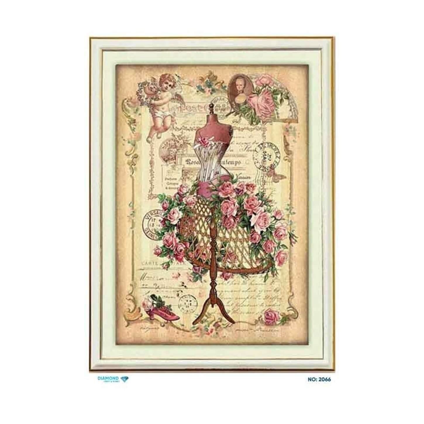 ديكوباج ورق الأرز الماسي 2066