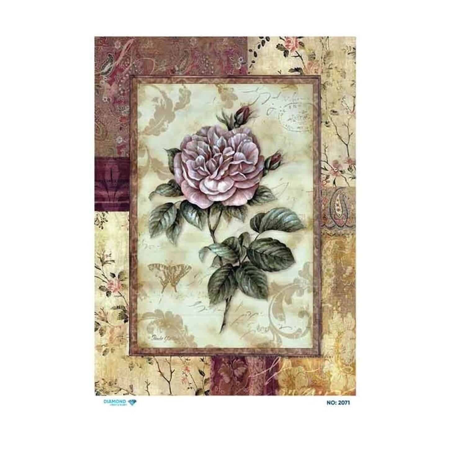 ديكوباج ورق الأرز الماسي 2071