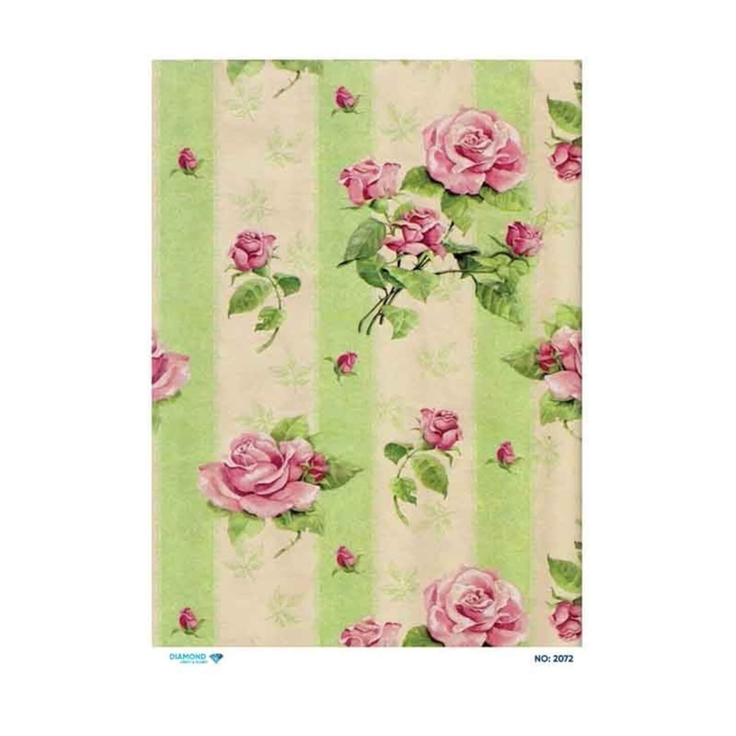 ديكوباج ورق الأرز الماسي 2072