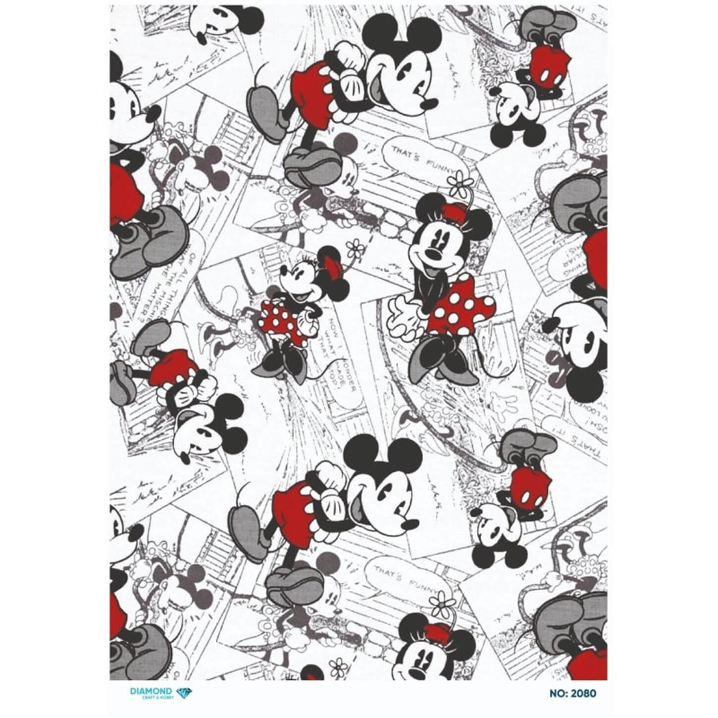 ديكوباج ورق الأرز الماسي 2080