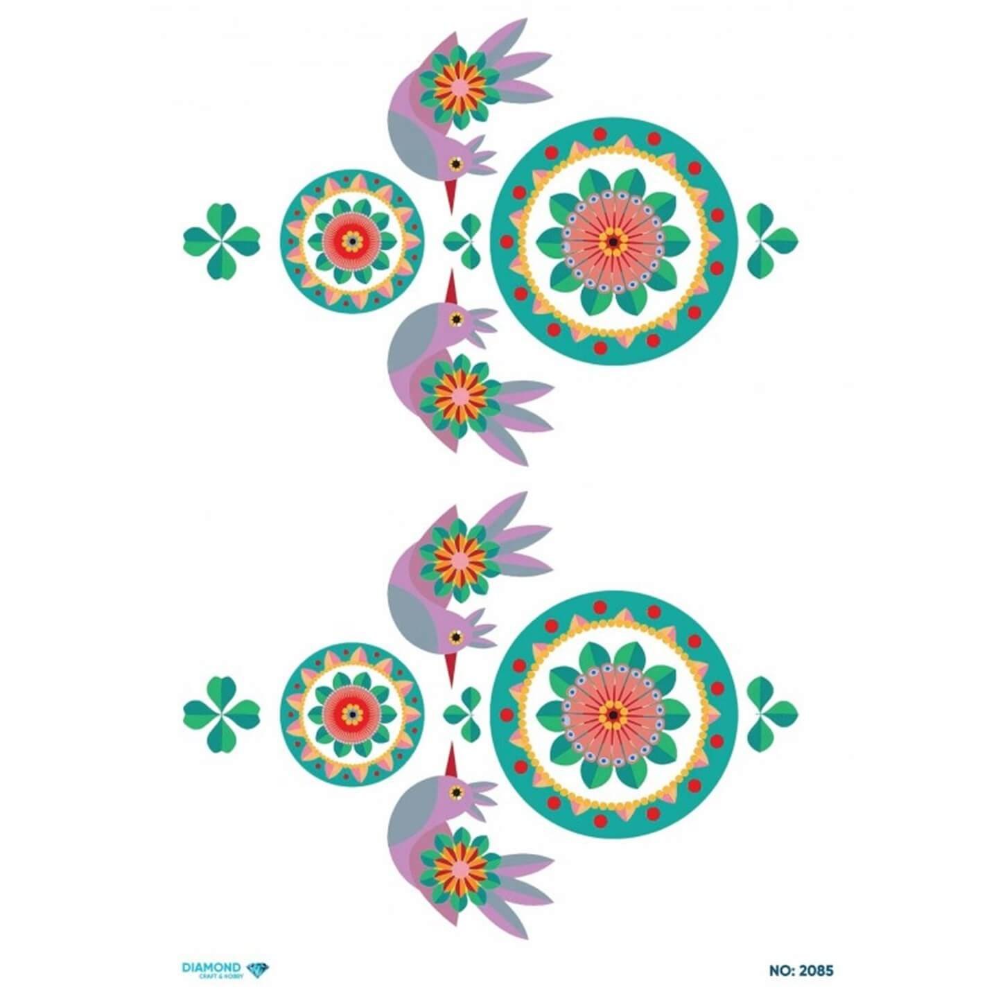 ديكوباج ورق الأرز الماسي 2085