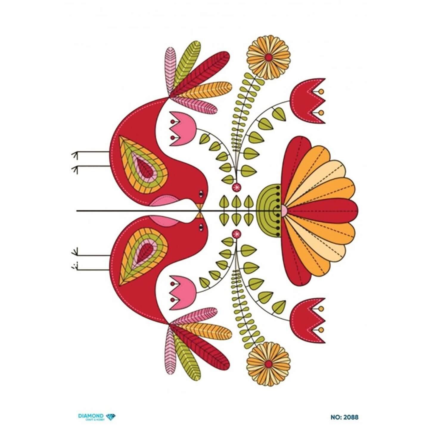 ديكوباج ورق الأرز الماسي 2088
