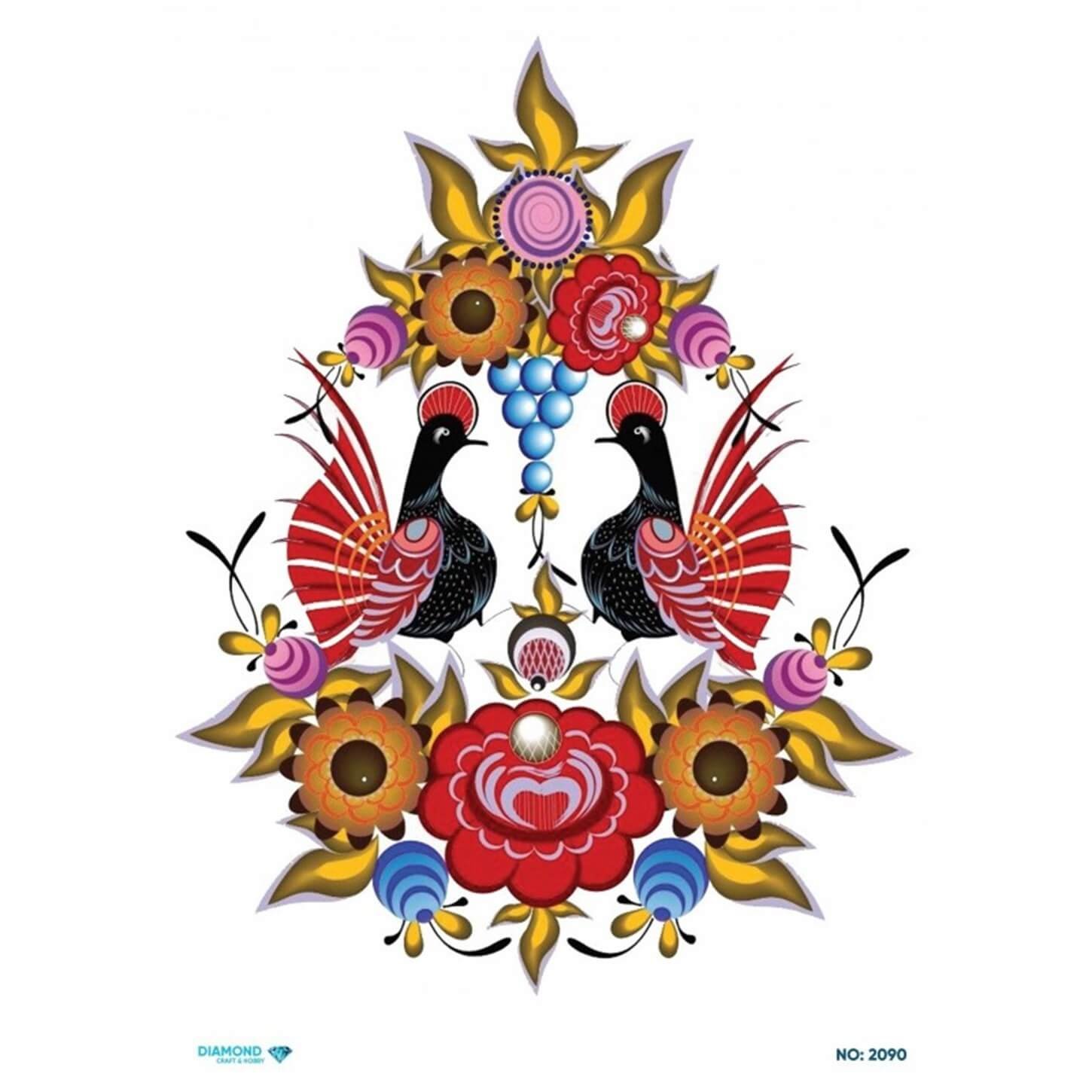 ديكوباج ورق الأرز الماسي 2090