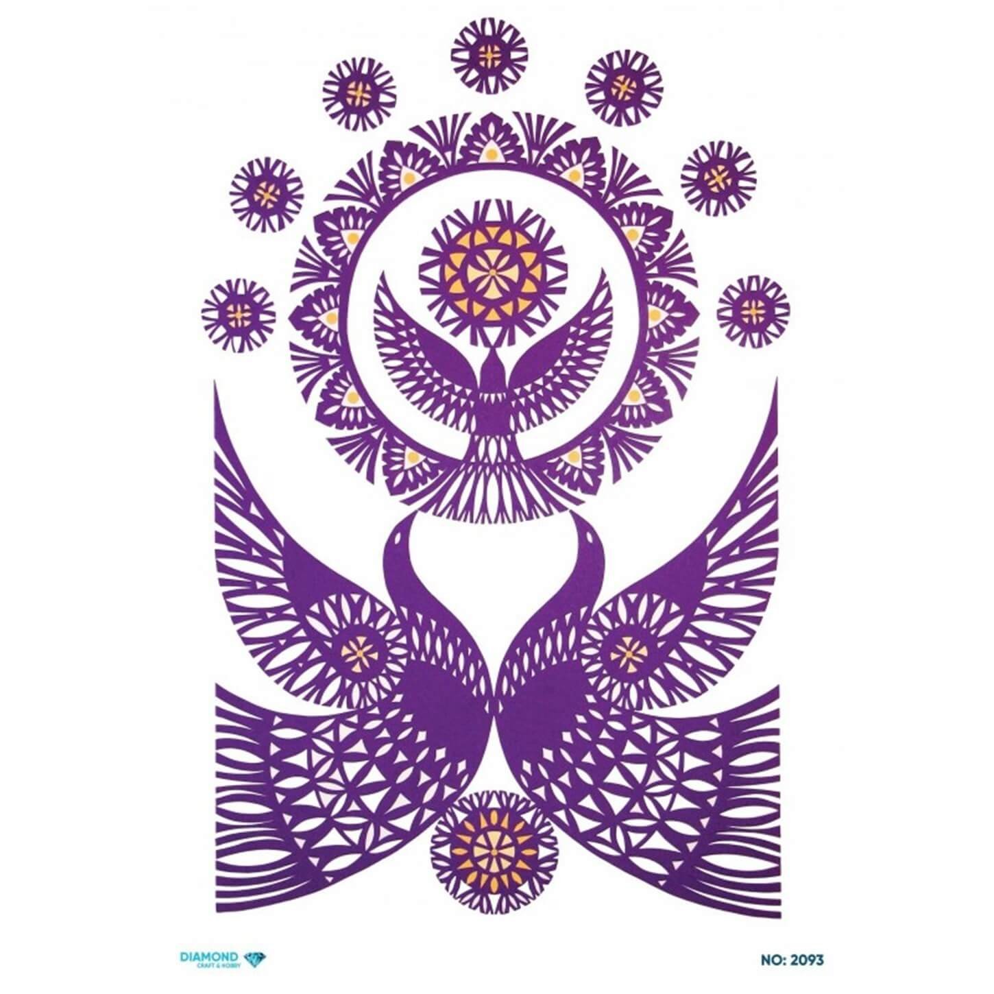 ديكوباج ورق الأرز الماسي 2093