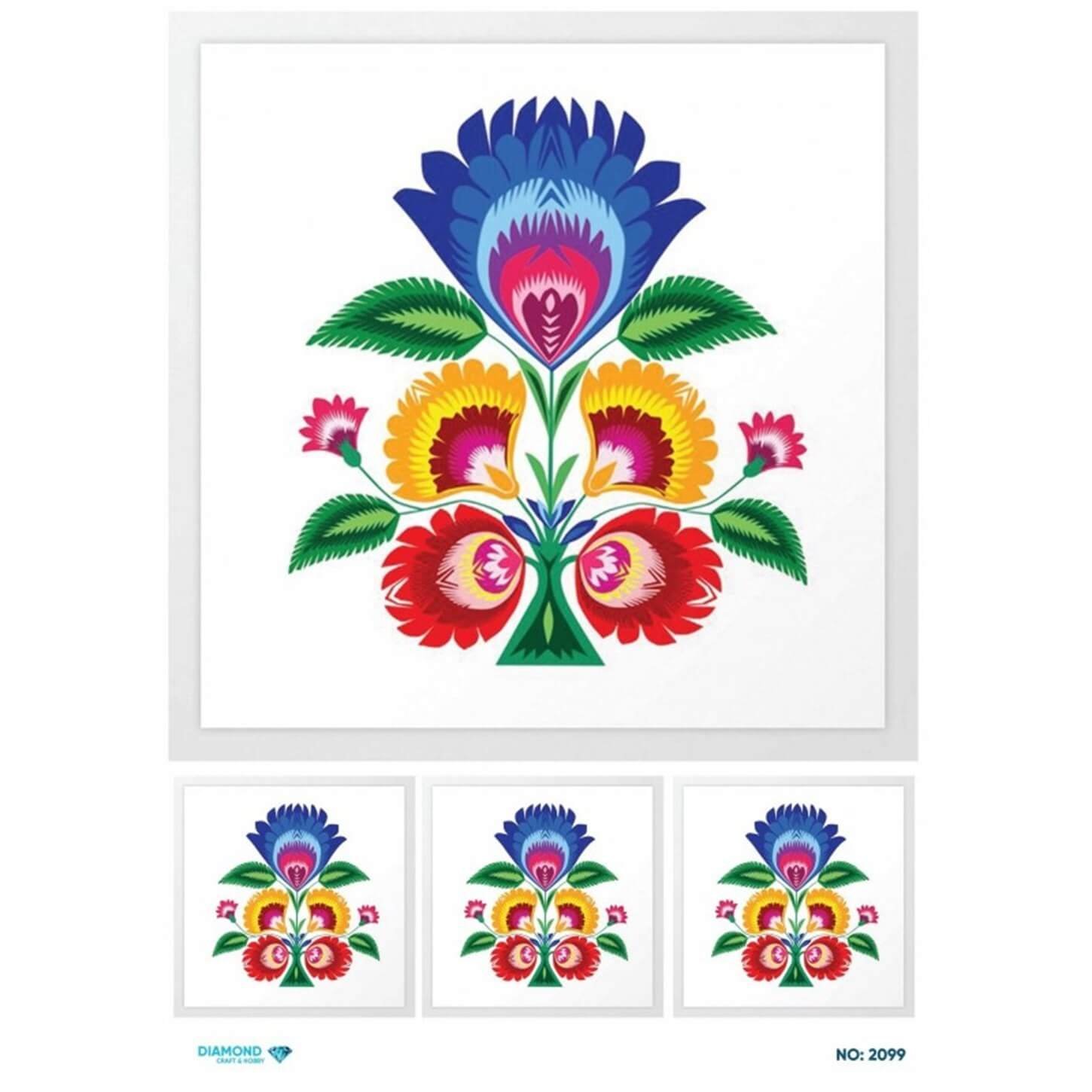 ديكوباج ورق الأرز الماسي 2099