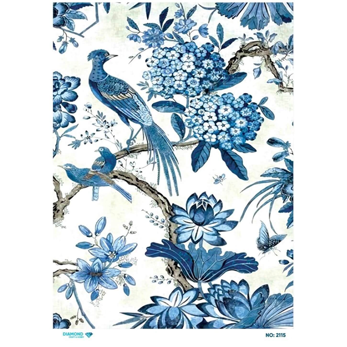 ديكوباج ورق الأرز الماسي 2115