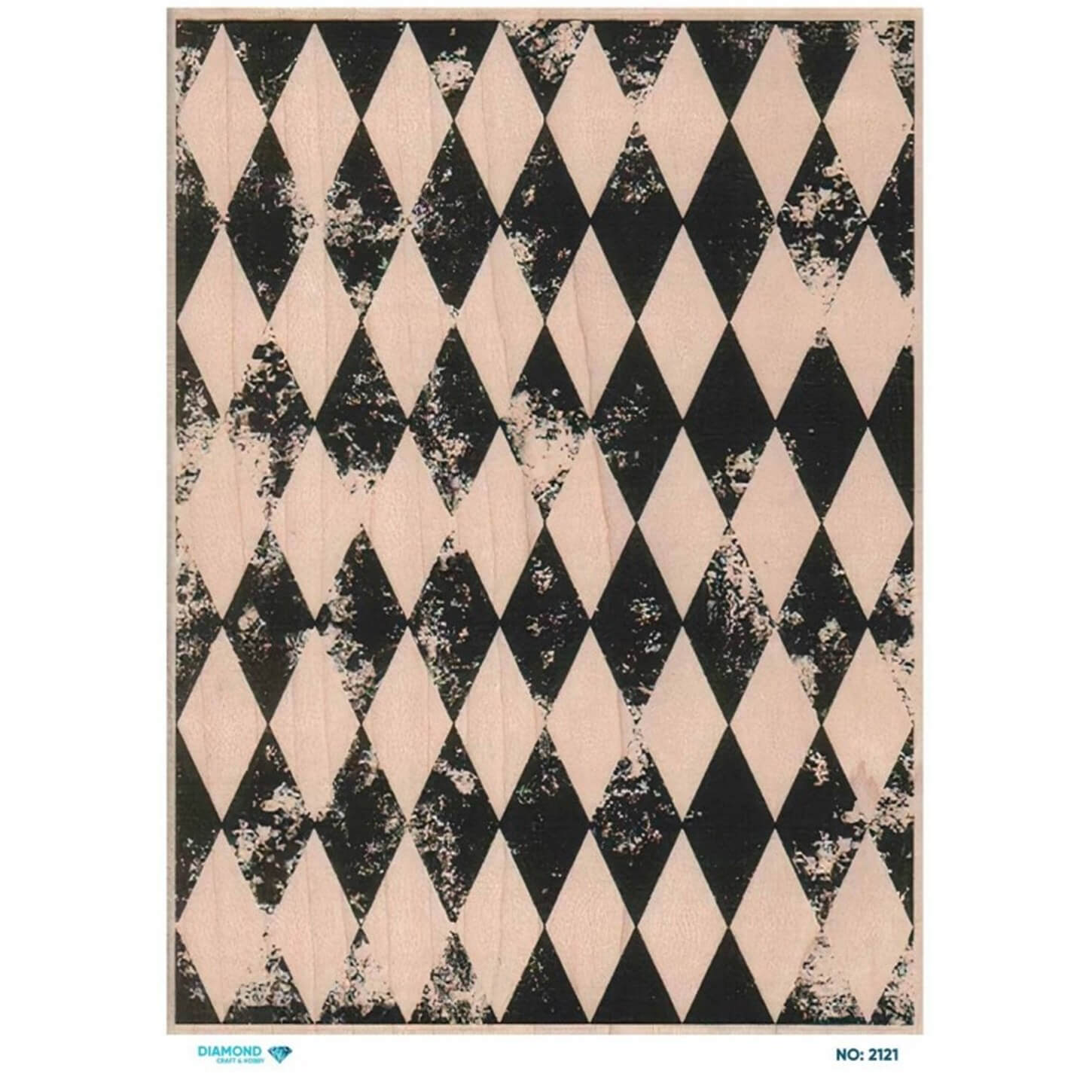 ديكوباج ورق الأرز الماسي 2121