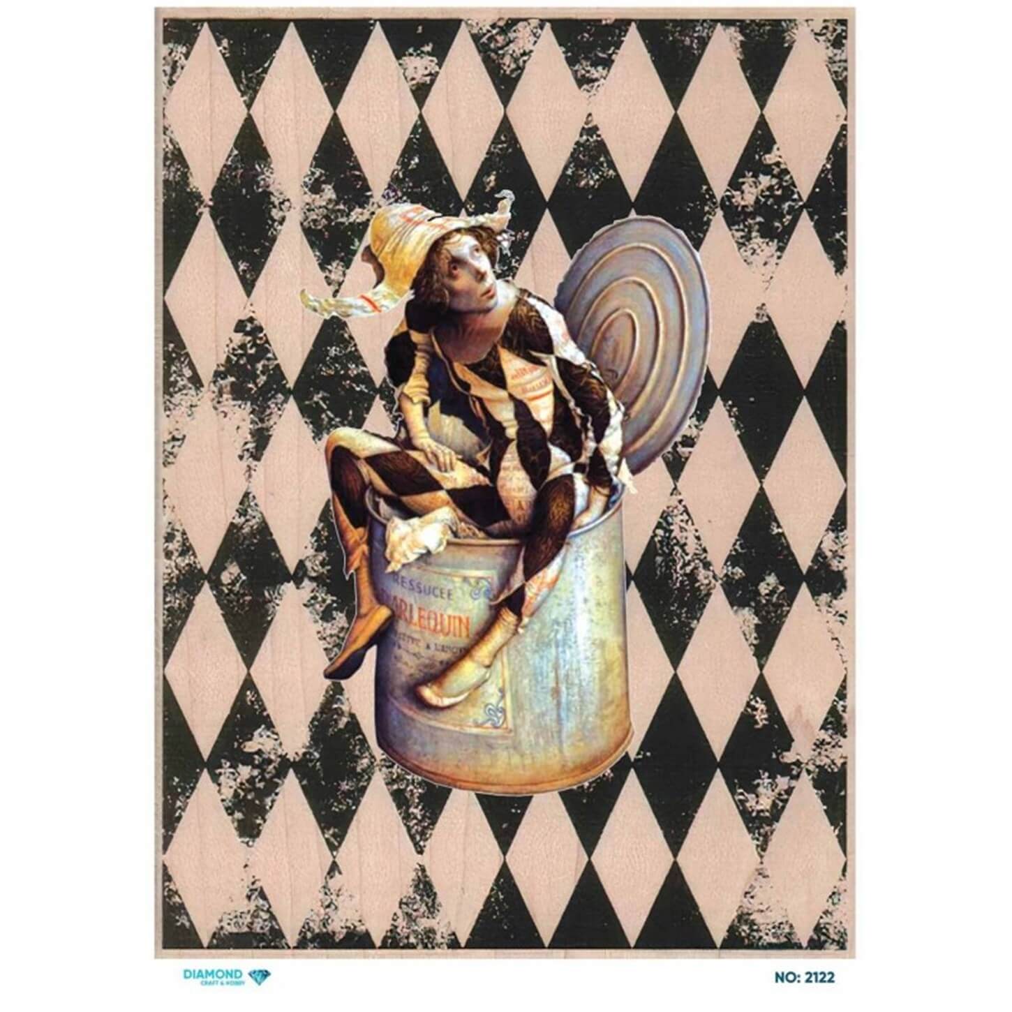 ديكوباج ورق الأرز الماسي 2122