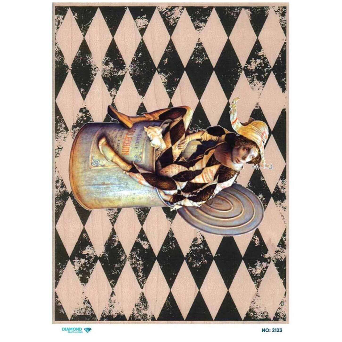 ديكوباج ورق الأرز الماسي 2123